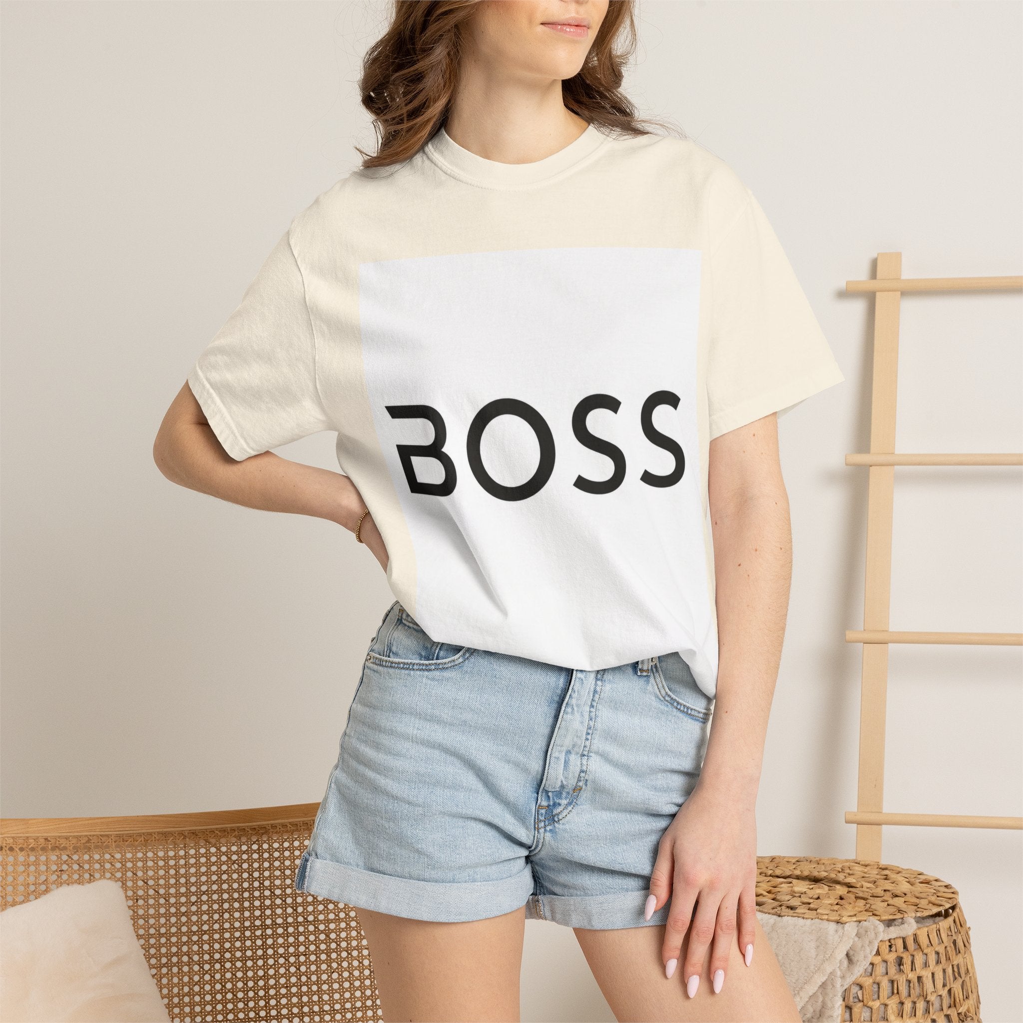 BOSS Graphic T-Shirt — Bold Minimalist Logo Tee for Confident Style