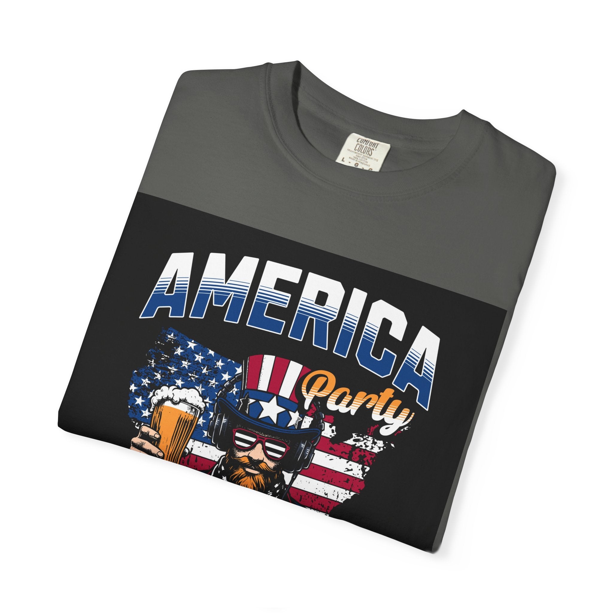 America Party T-Shirt — Cheers to Freedom 4th of July Patriotic Tee