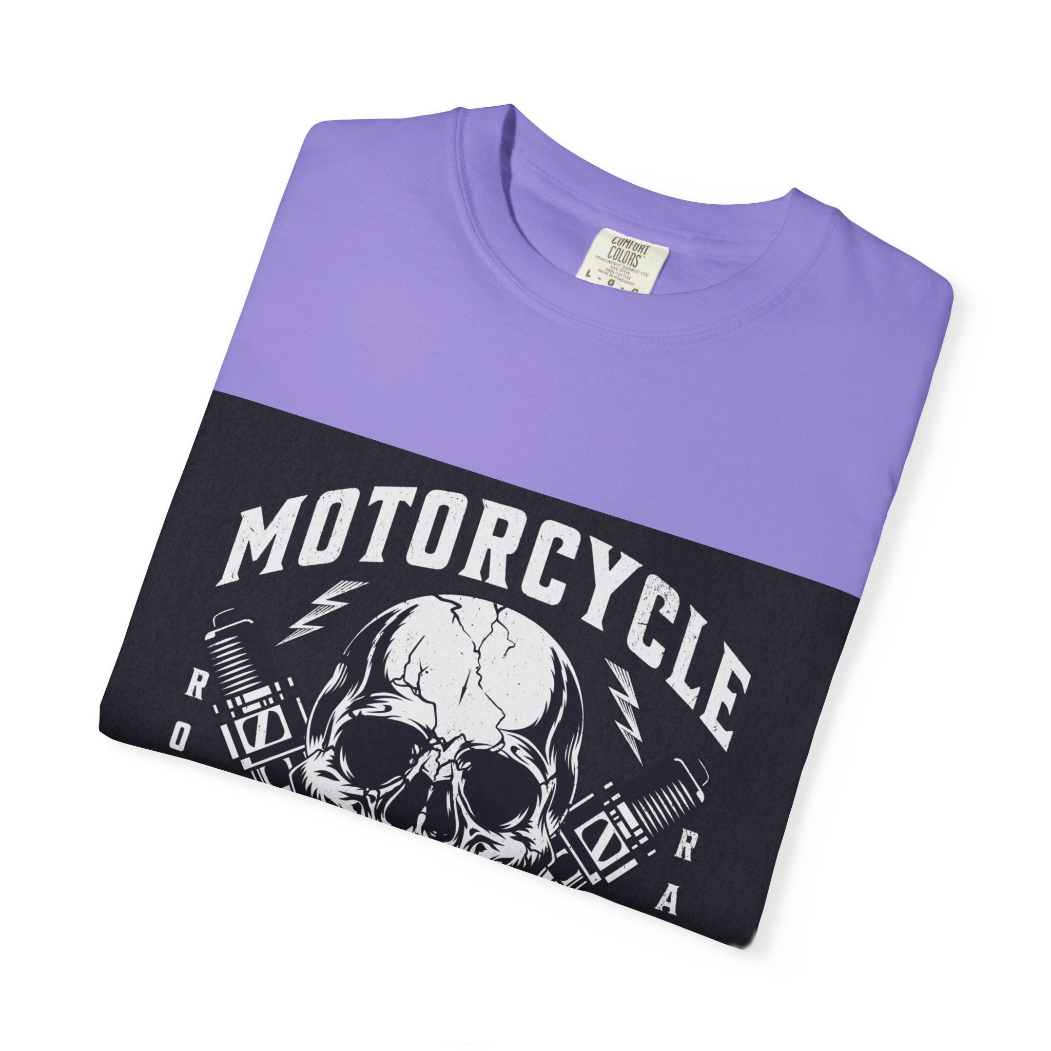Motorcycle Skull Tee — "Legendary Riders" Vintage Biker Graphic T-Shirt