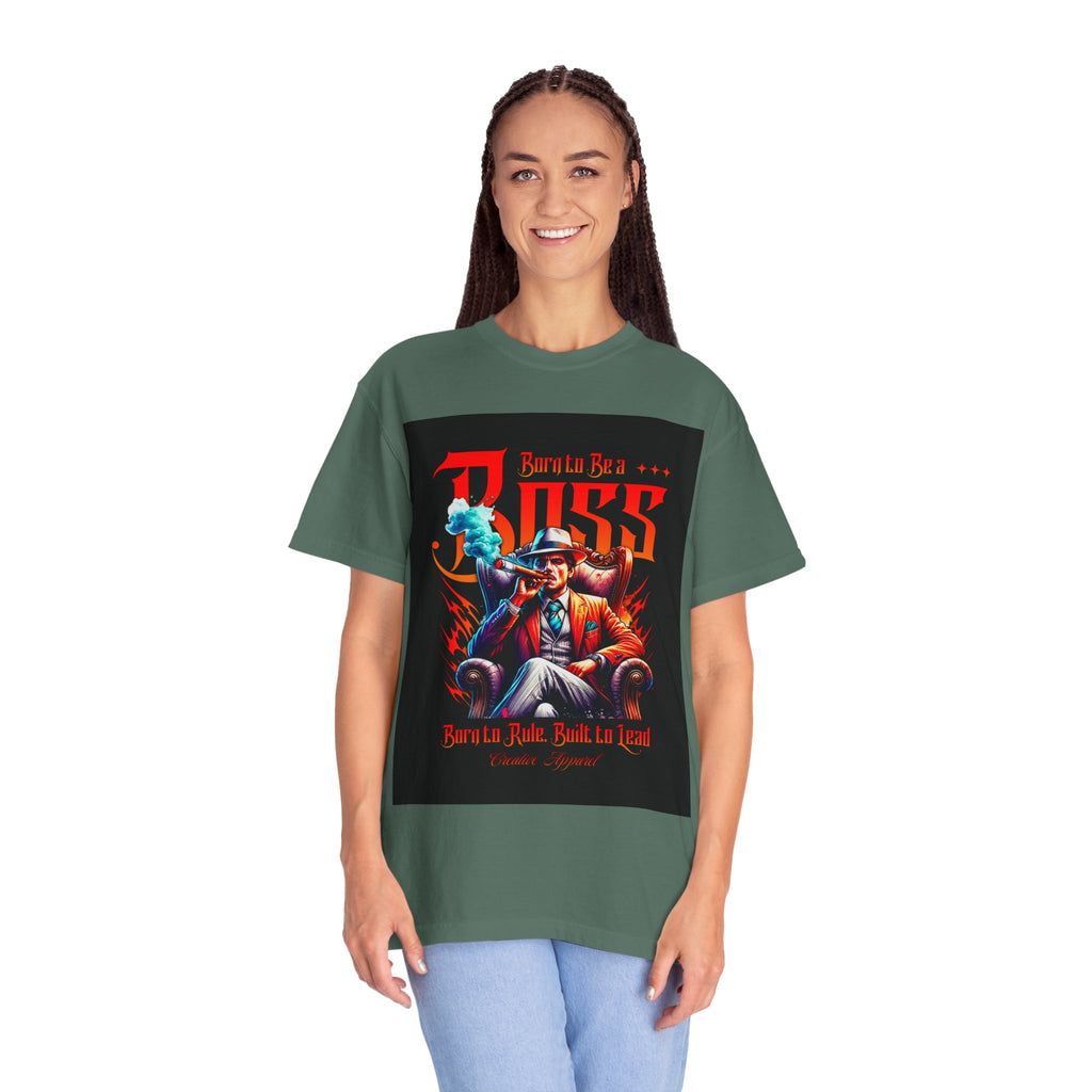 Boss Vintage Graphic T-Shirt — "Born to Be a Boss" Retro Mafia Design