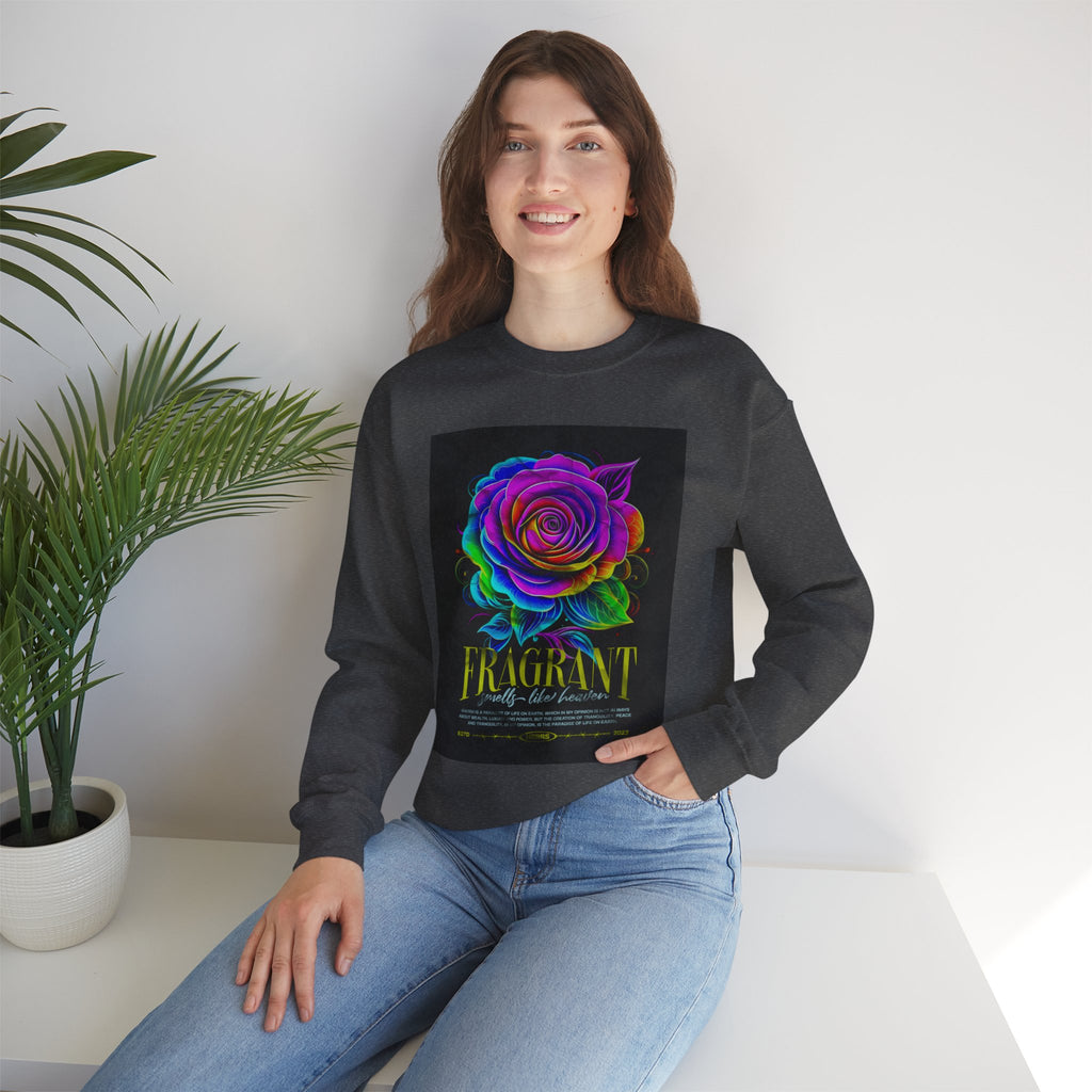 Fluorescent Rose “Fragrant” Crewneck Sweatshirt