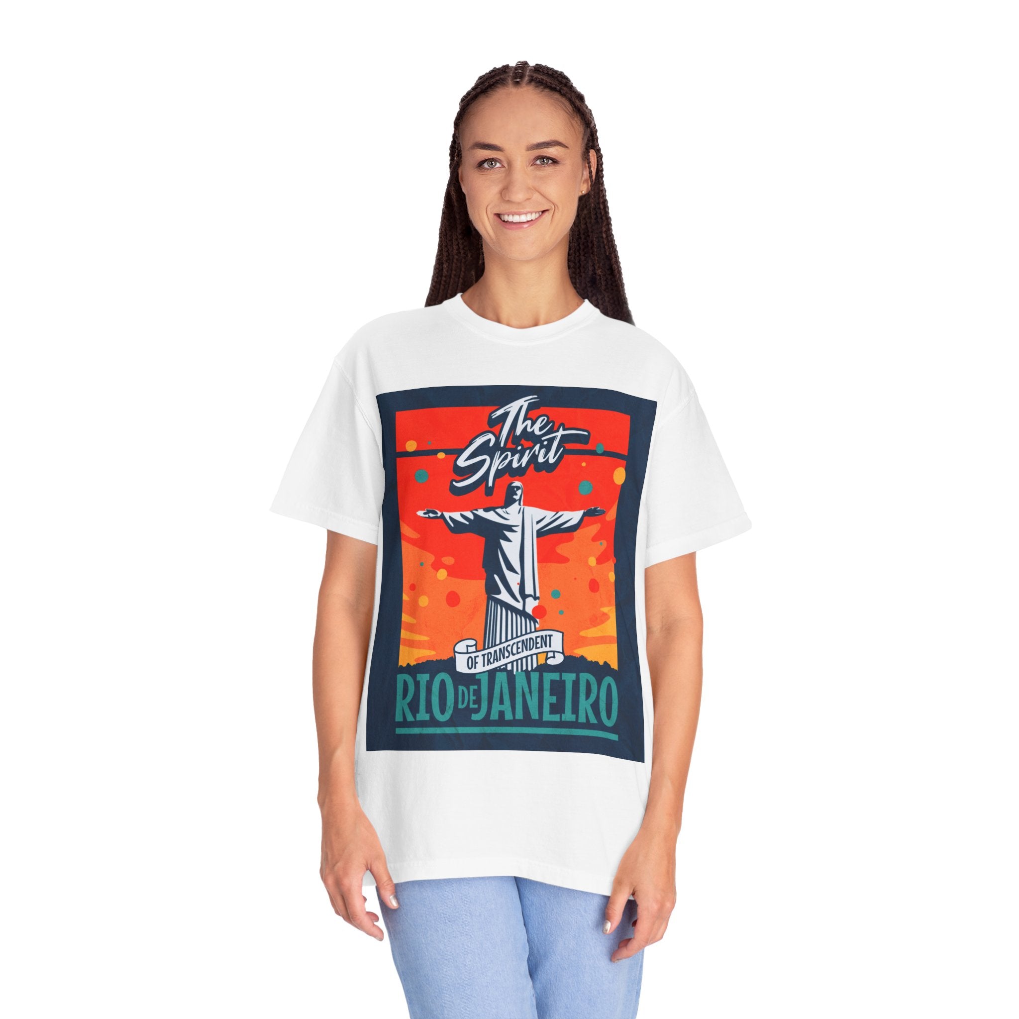 Rio de Janeiro Christ the Redeemer Poster T-Shirt — 'The Spirit' Graphic Tee