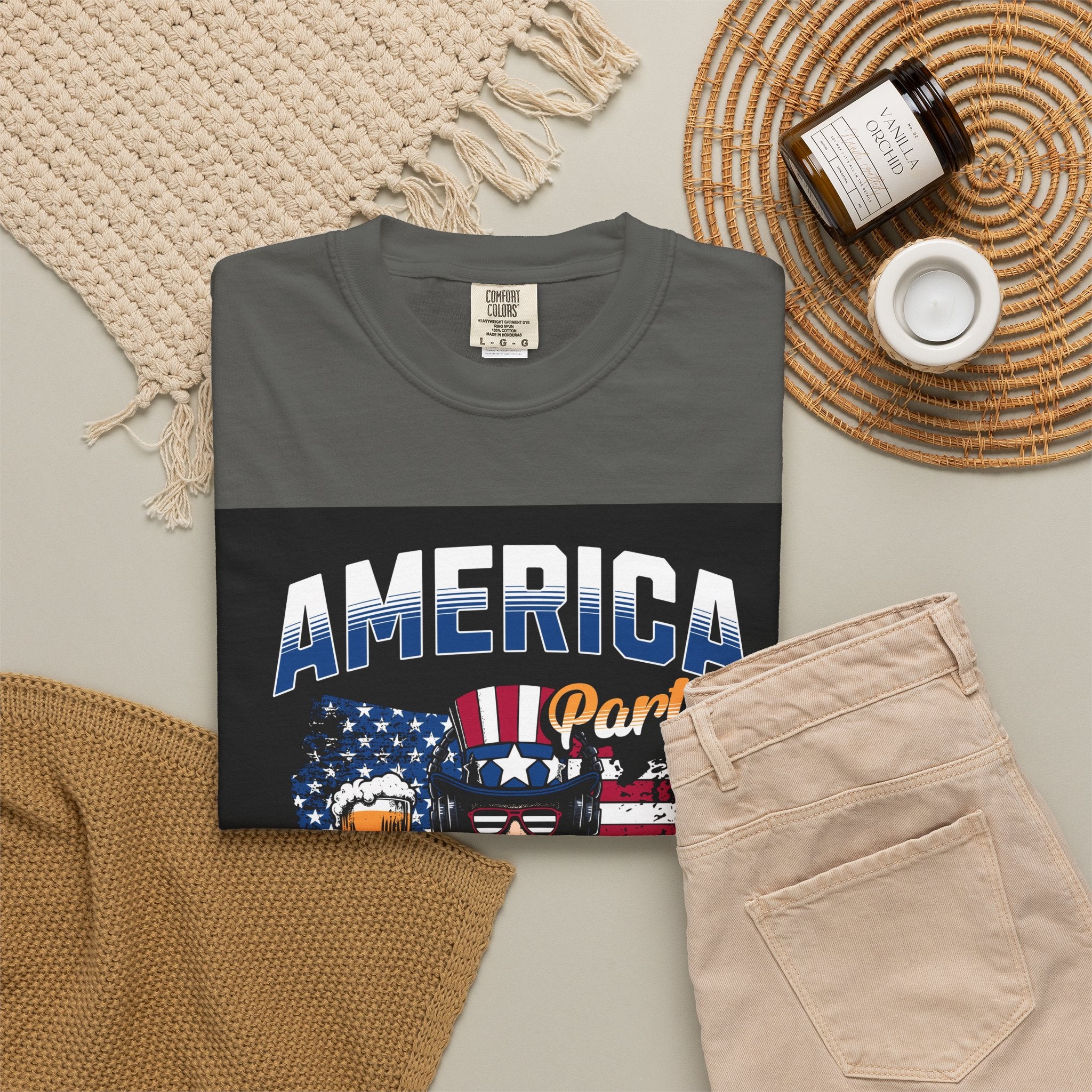 America Party T-Shirt — Cheers to Freedom 4th of July Patriotic Tee
