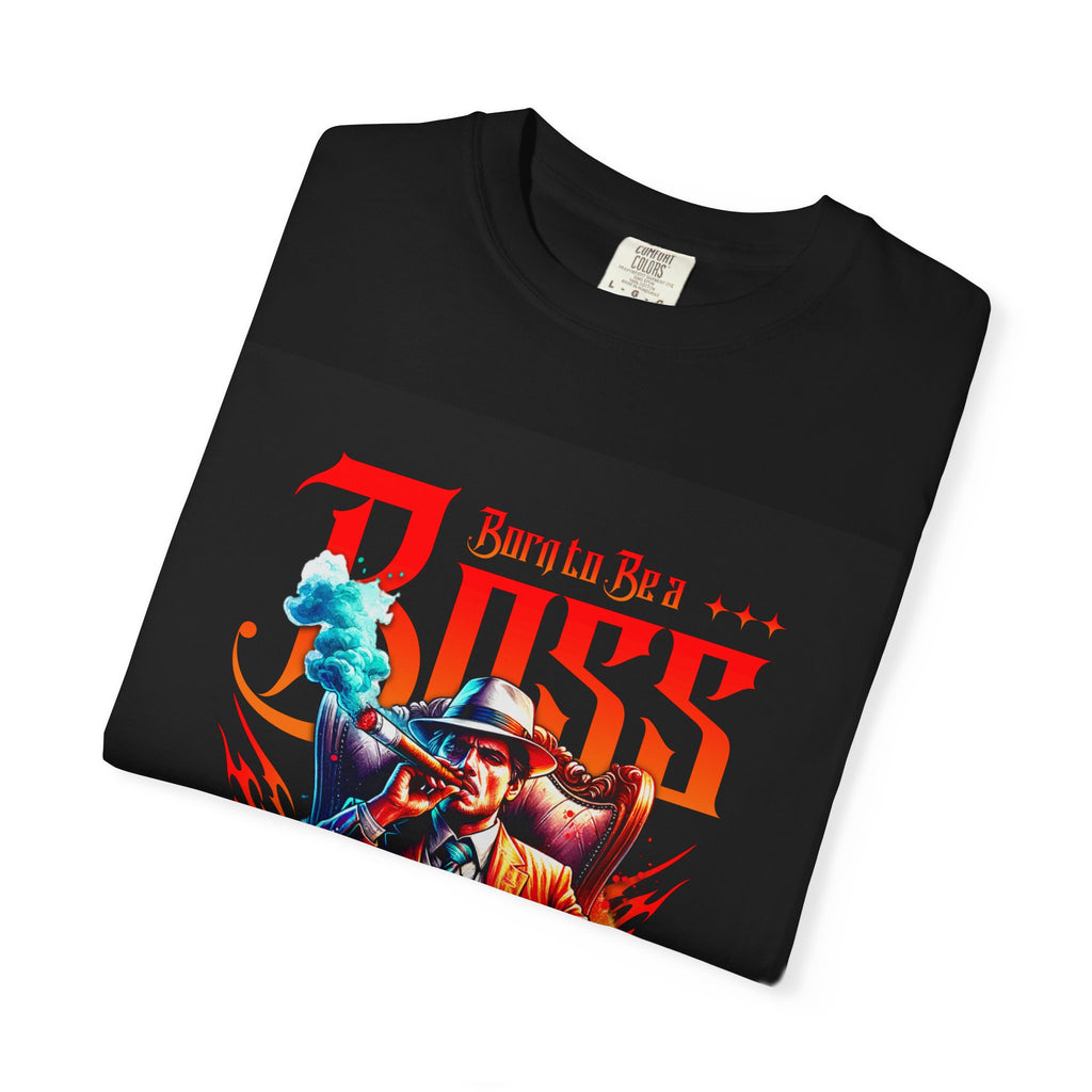Boss Vintage Graphic T-Shirt — "Born to Be a Boss" Retro Mafia Design