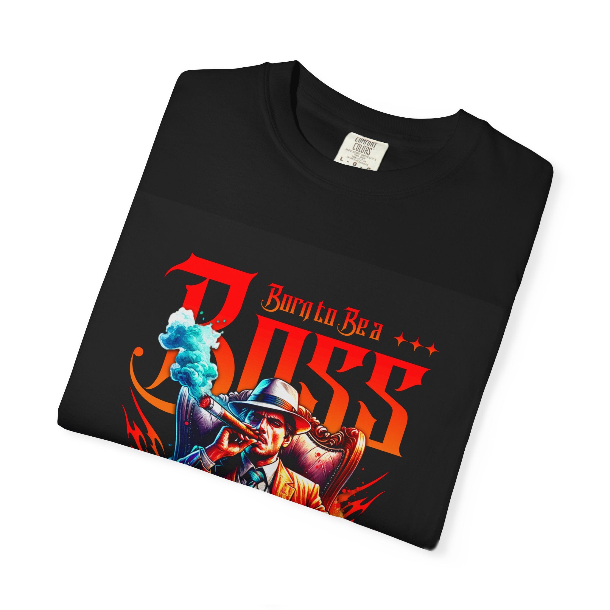 Boss Vintage Graphic T-Shirt — "Born to Be a Boss" Retro Mafia Design