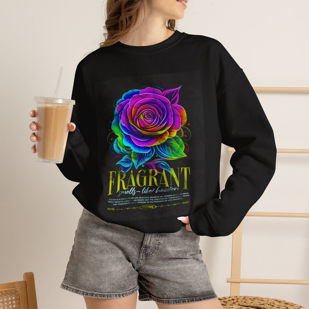 Fluorescent Rose “Fragrant” Crewneck Sweatshirt