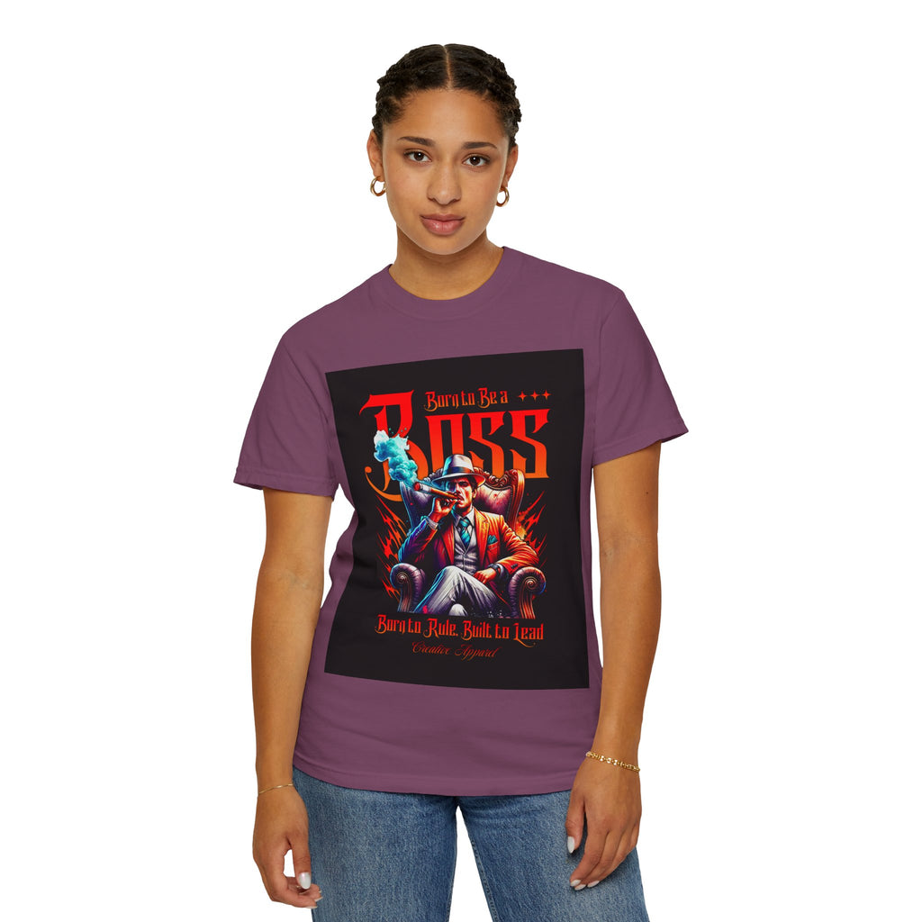 Boss Vintage Graphic T-Shirt — "Born to Be a Boss" Retro Mafia Design