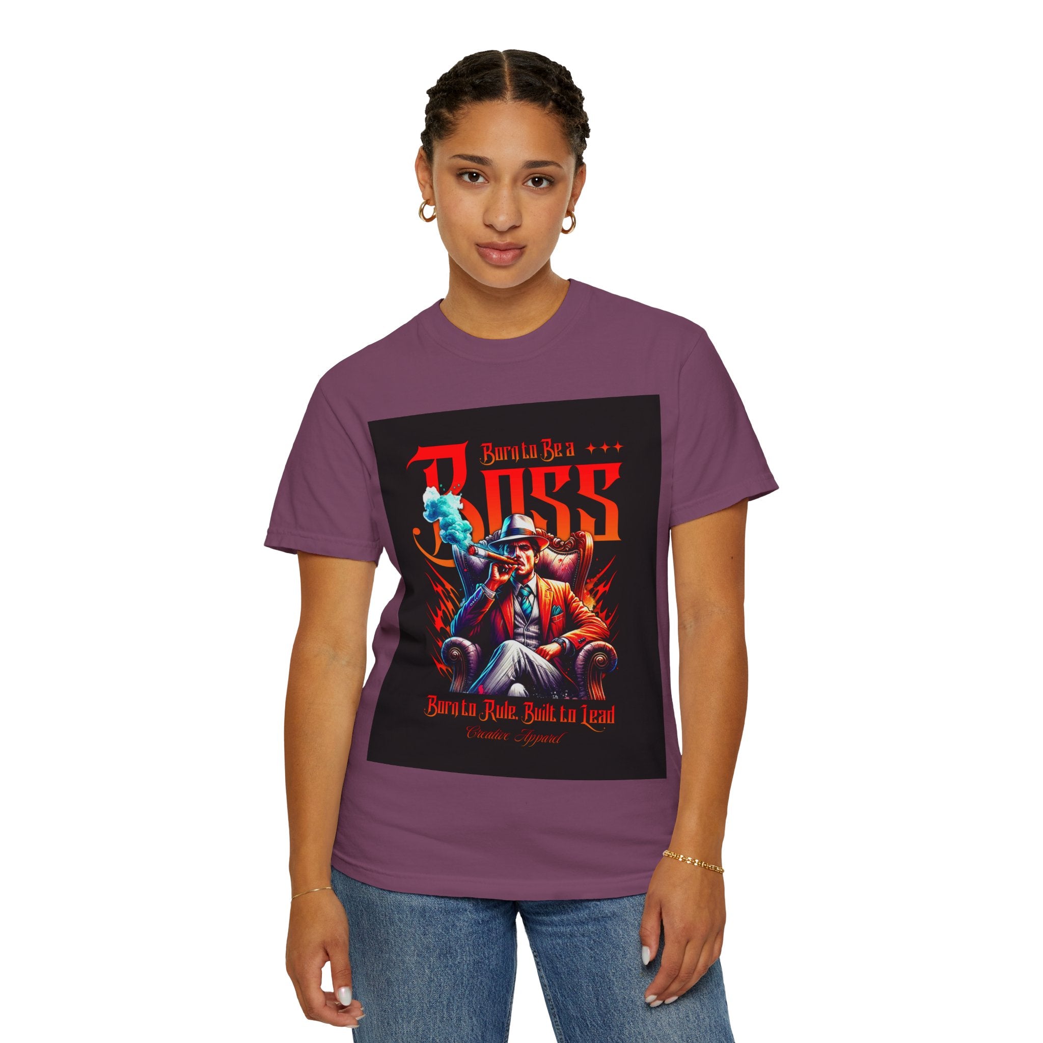 Boss Vintage Graphic T-Shirt — "Born to Be a Boss" Retro Mafia Design
