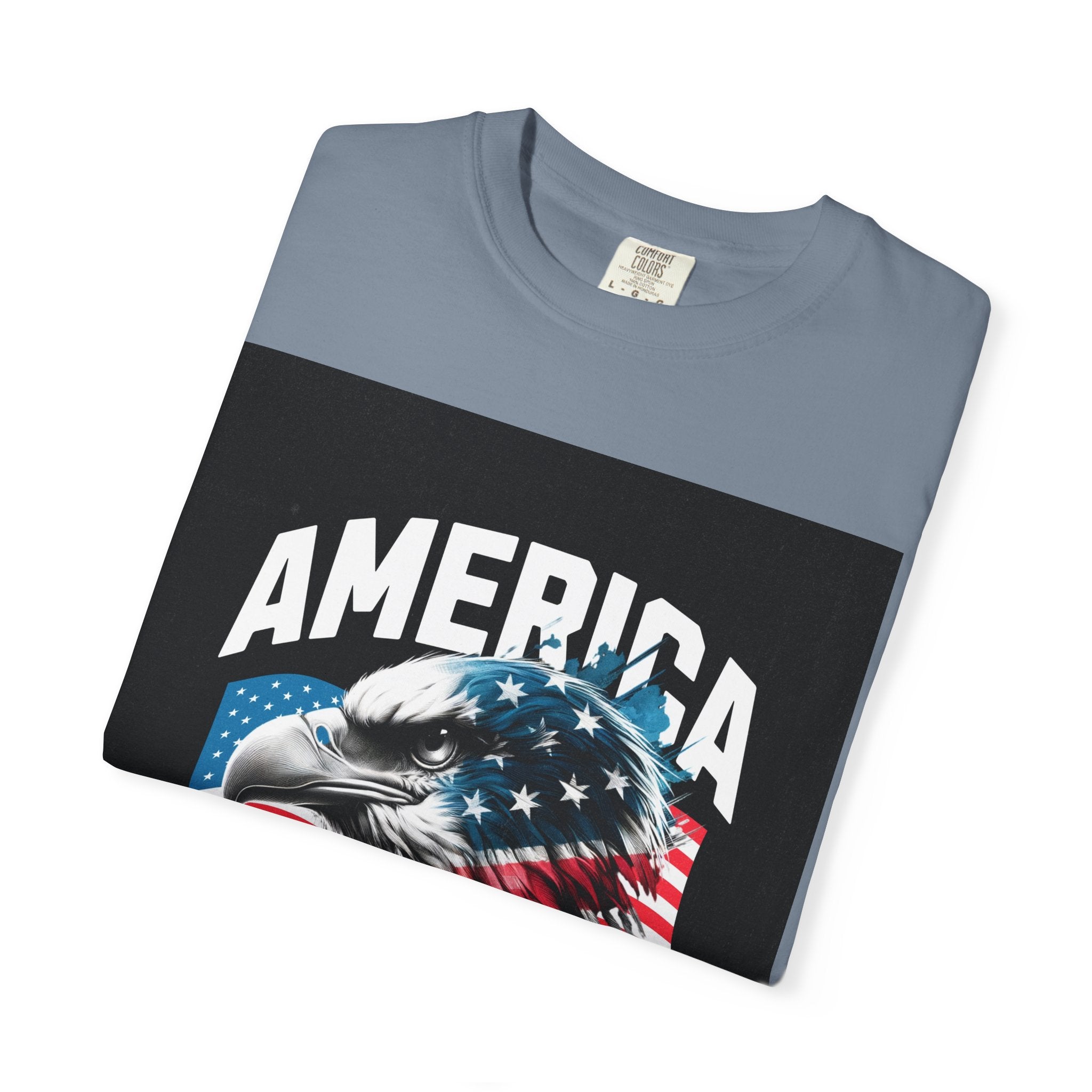 Independence Day T-shirt — 'America' Eagle Flag 4th of July Tee