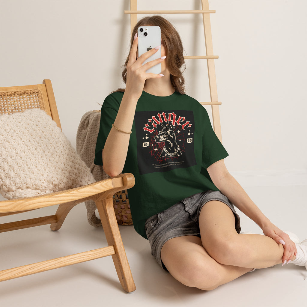 Vintage Gothic Cat Tee — 'Witchery' Retro Occult Graphic T-Shirt