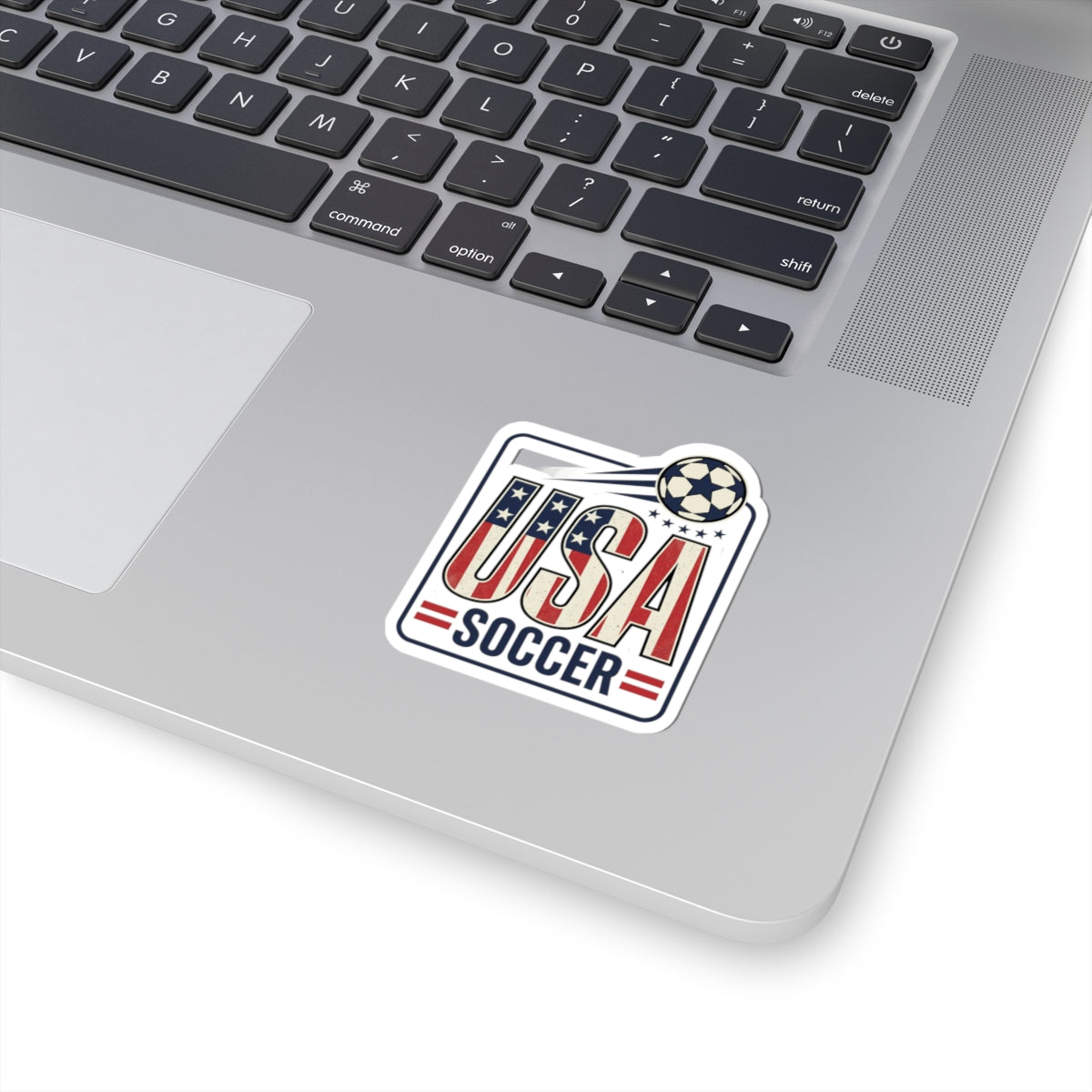 USA Soccer Kiss-Cut Sticker | Soccer Country Pride, American Flag Colors