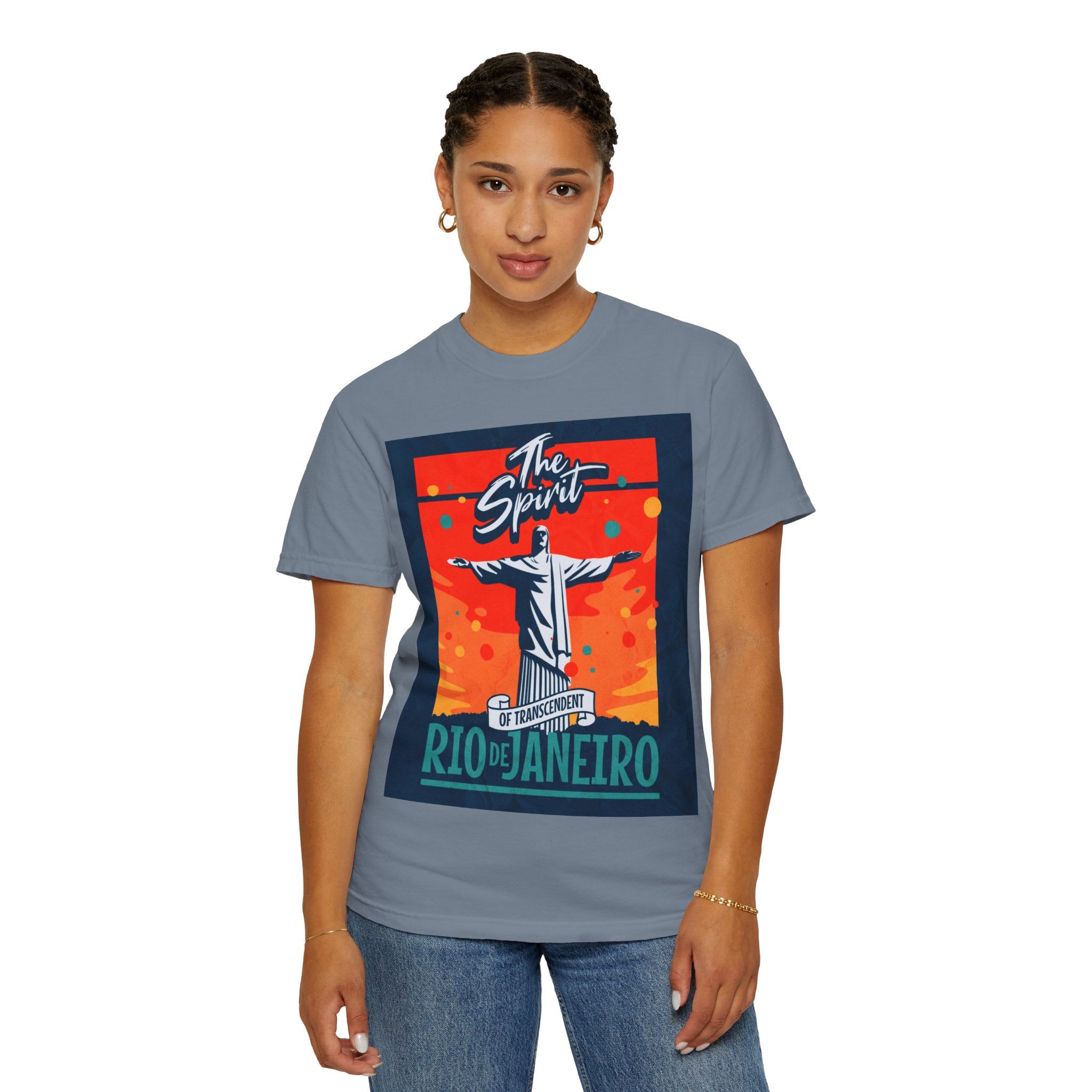Rio de Janeiro Christ the Redeemer Poster T-Shirt — 'The Spirit' Graphic Tee