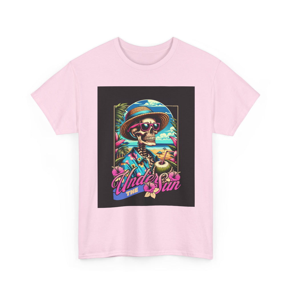 Skull Beach Tee — "Under the Sun" Retro Surf Graphic T-Shirt