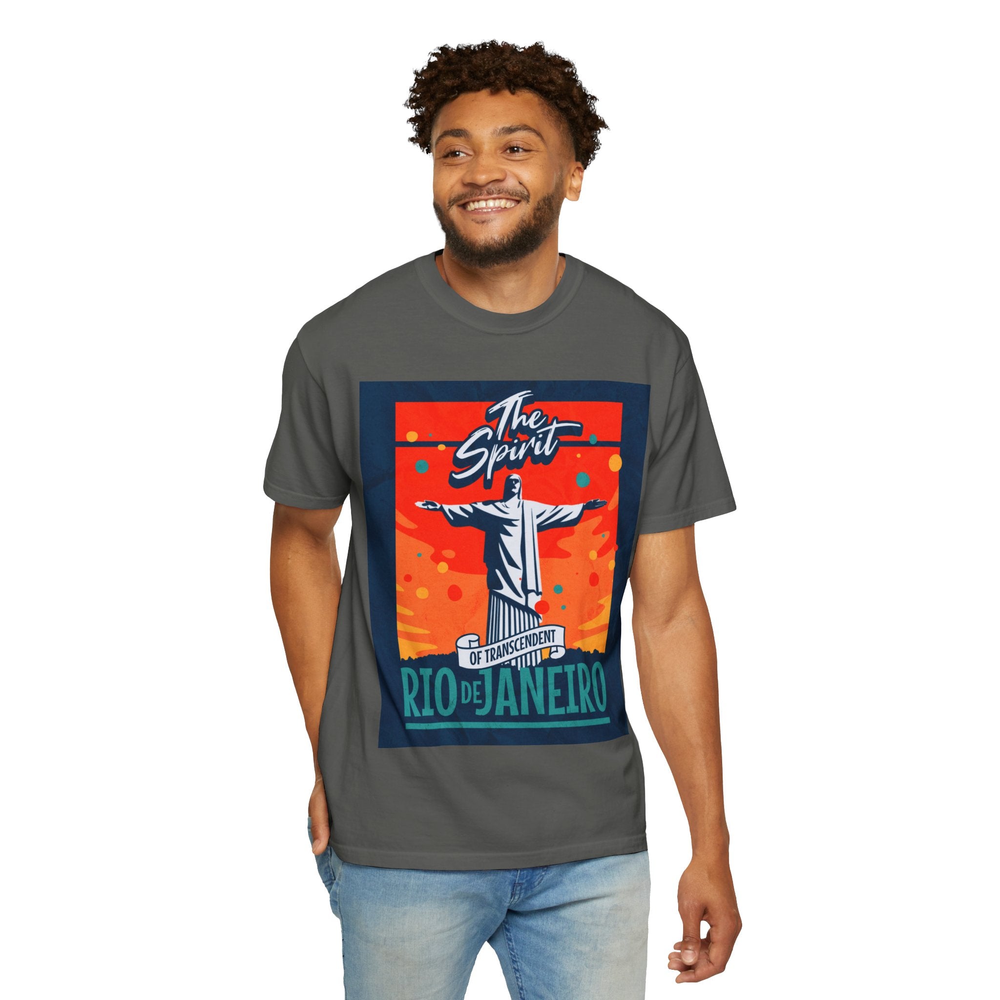 Rio de Janeiro Christ the Redeemer Poster T-Shirt — 'The Spirit' Graphic Tee