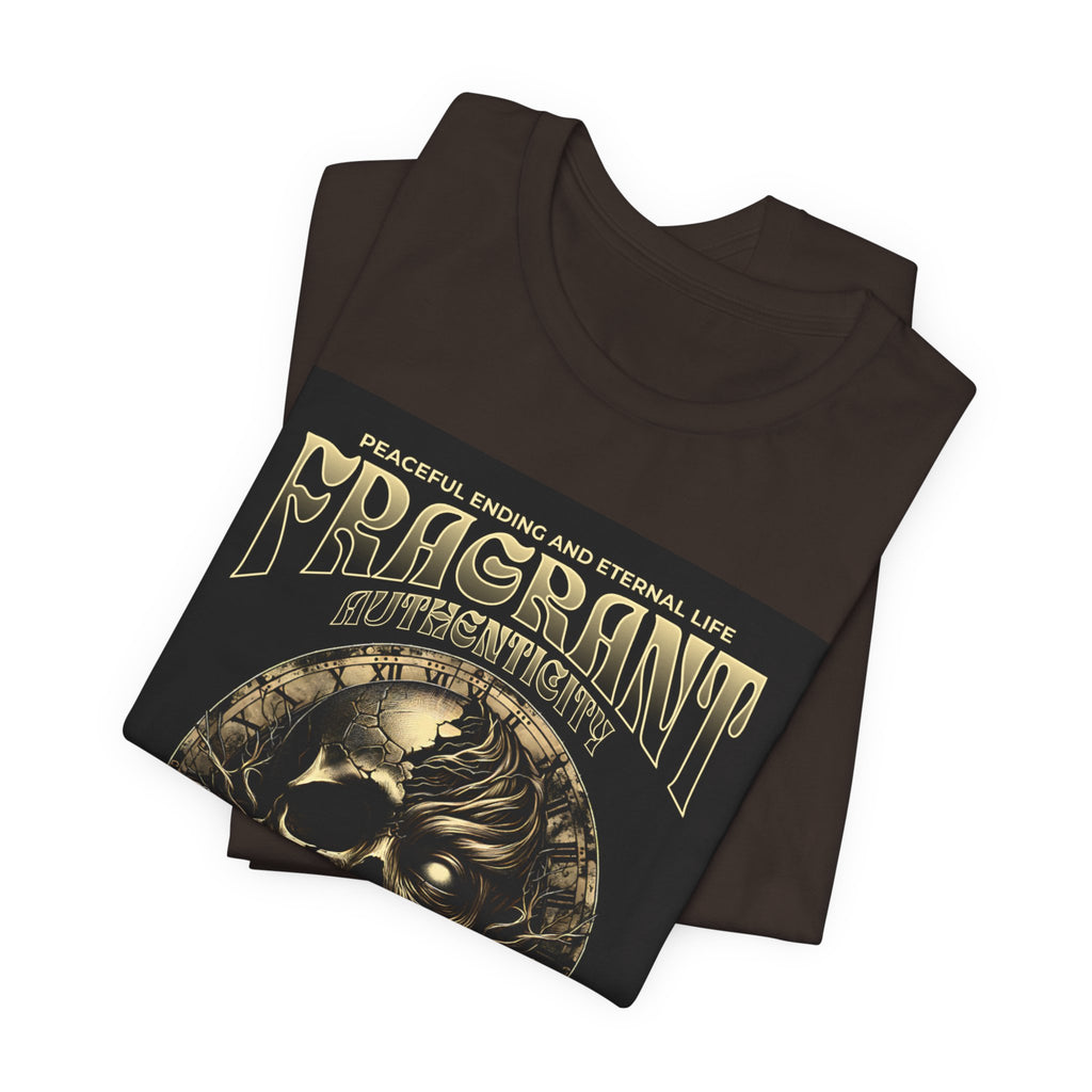 Skull & Roses Graphic Tee — "Fragrant" Vintage Gothic Band Shirt