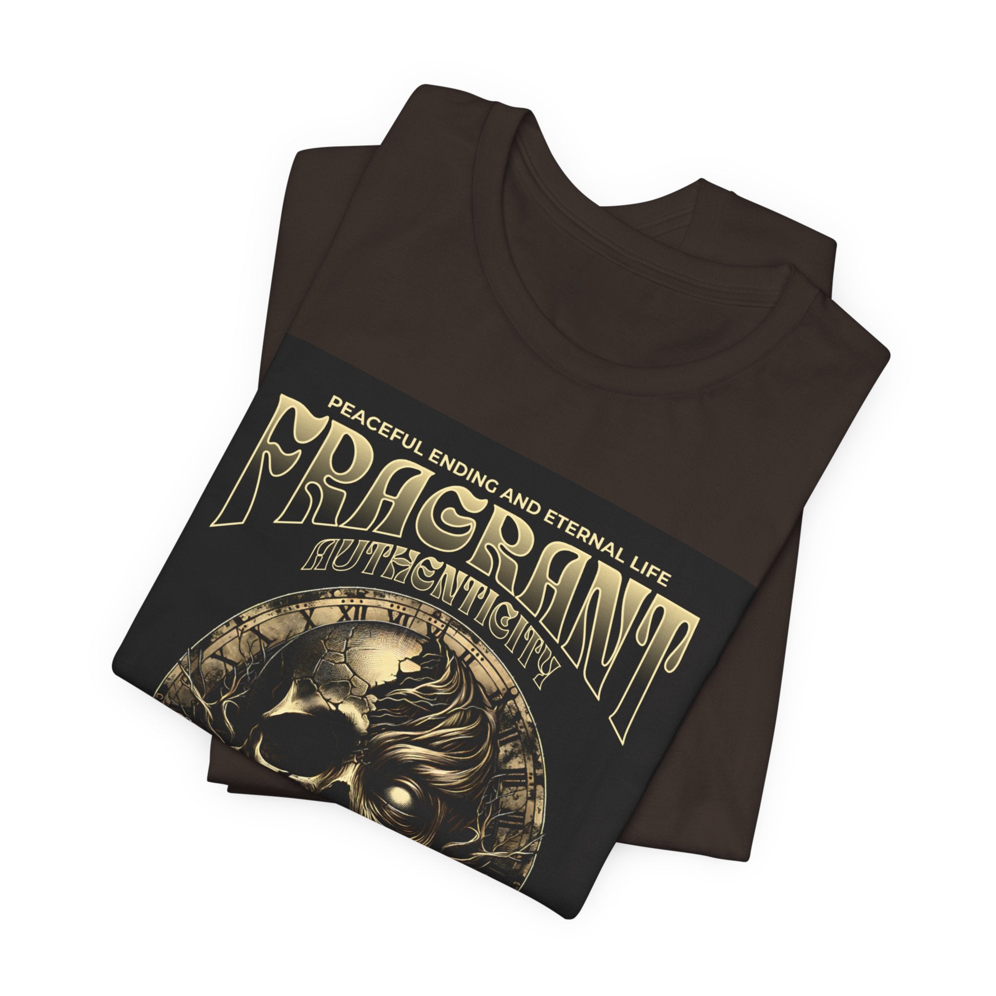 Skull & Roses Graphic Tee — "Fragrant" Vintage Gothic Band Shirt