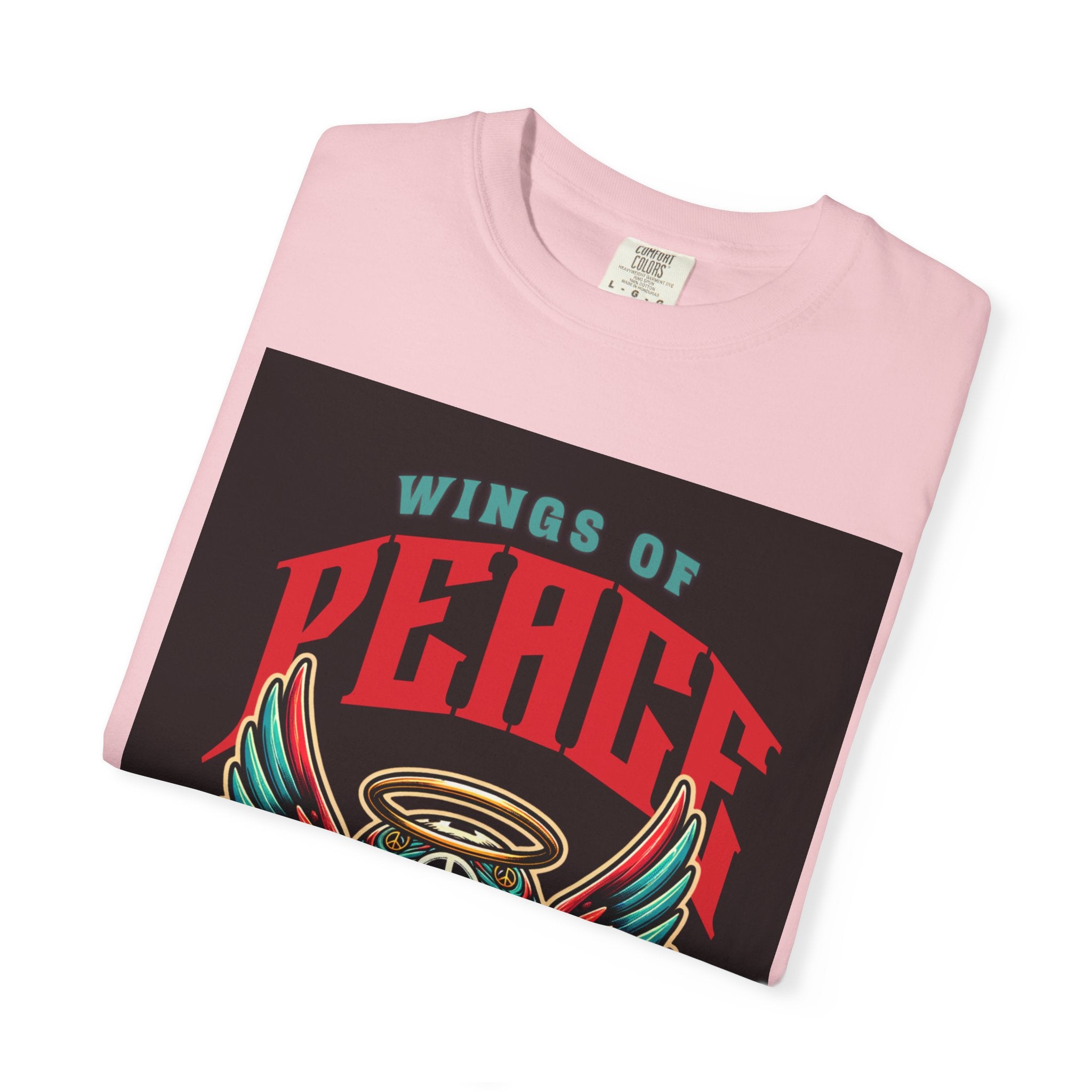 Wings of Peace Skull T-Shirt — "Soar Above With Love" Vintage Graphic Tee