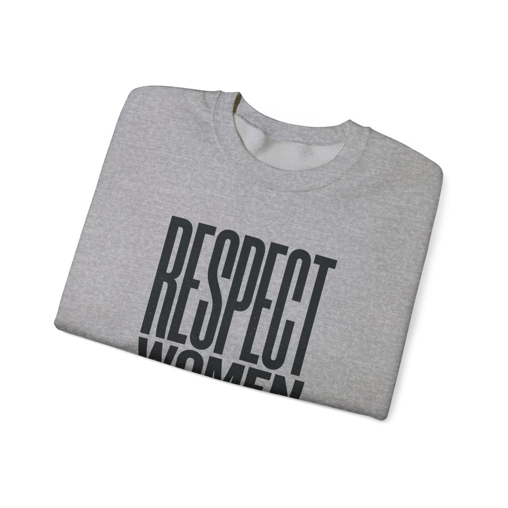 Respect Women Athletes Crewneck Sweatshirt | Women’s Sports Fandom, Athlete Support