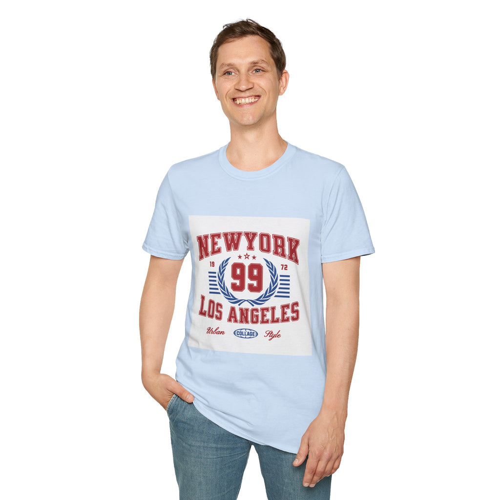 New York 99 Vintage Sports Tee — Collegiate Graphic T-Shirt