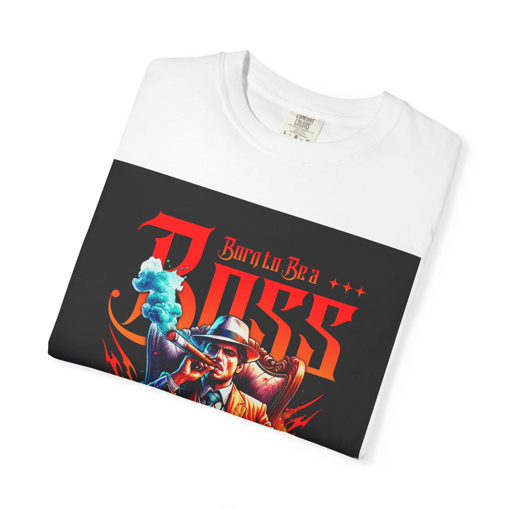 Boss Vintage Graphic T-Shirt — "Born to Be a Boss" Retro Mafia Design