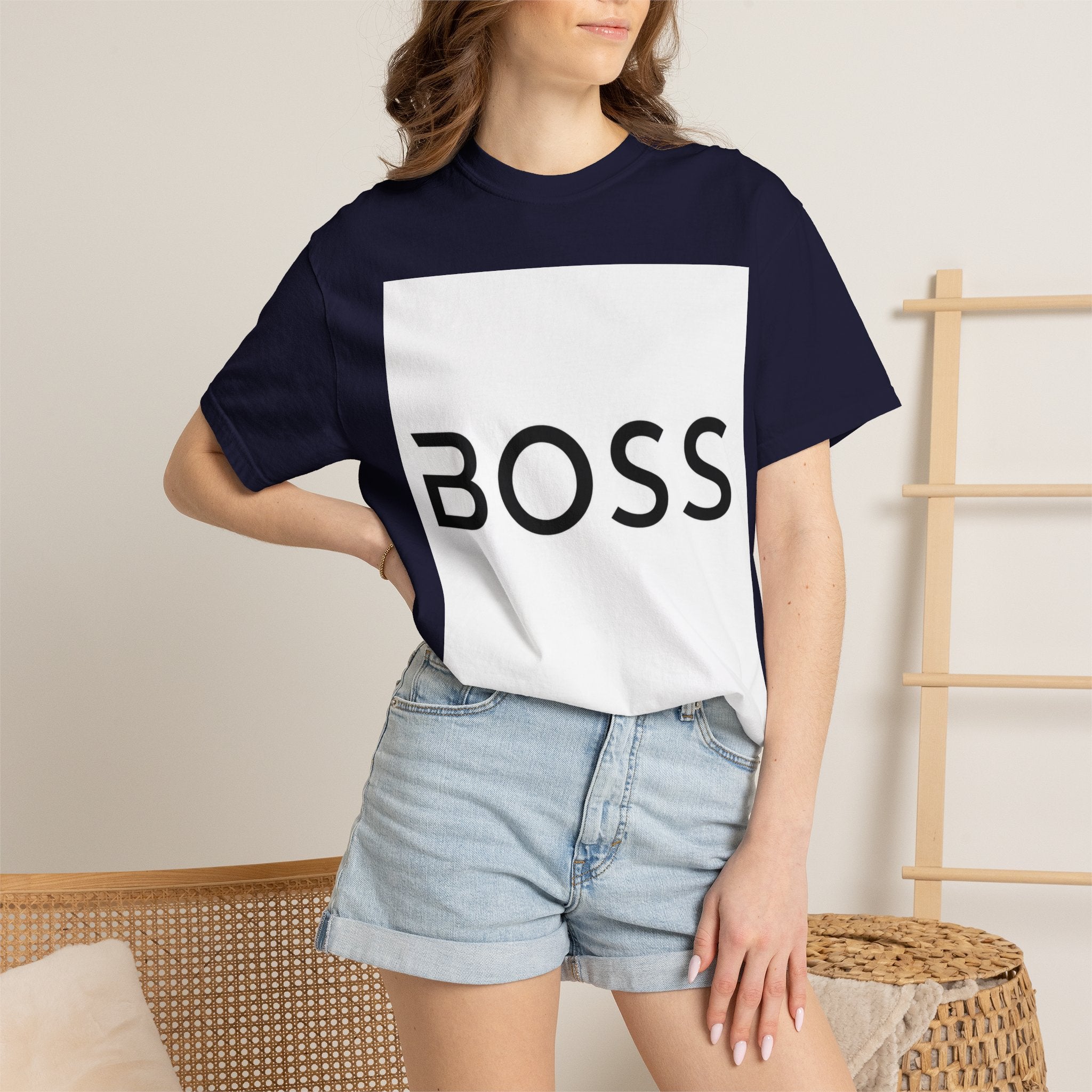 BOSS Graphic T-Shirt — Bold Minimalist Logo Tee for Confident Style
