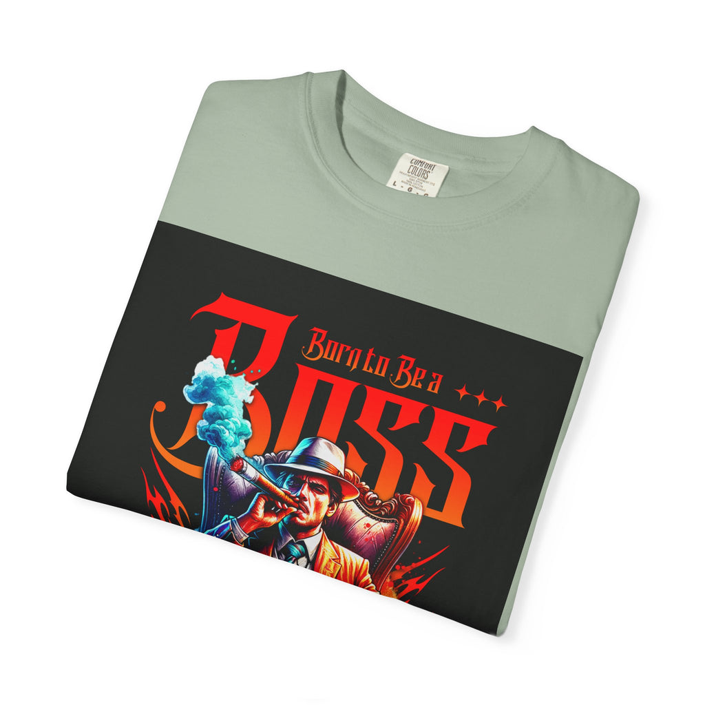 Boss Vintage Graphic T-Shirt — "Born to Be a Boss" Retro Mafia Design