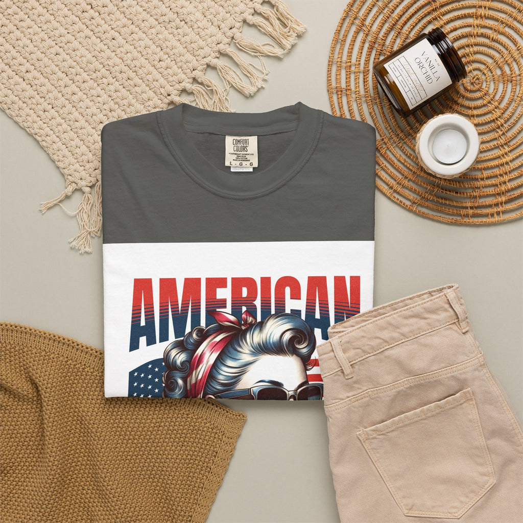 American Mama T‑Shirt — Vintage Patriotic Mom Tee