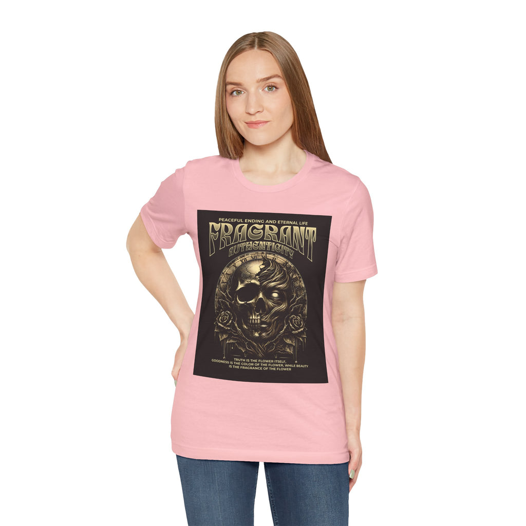Skull & Roses Graphic Tee — "Fragrant" Vintage Gothic Band Shirt