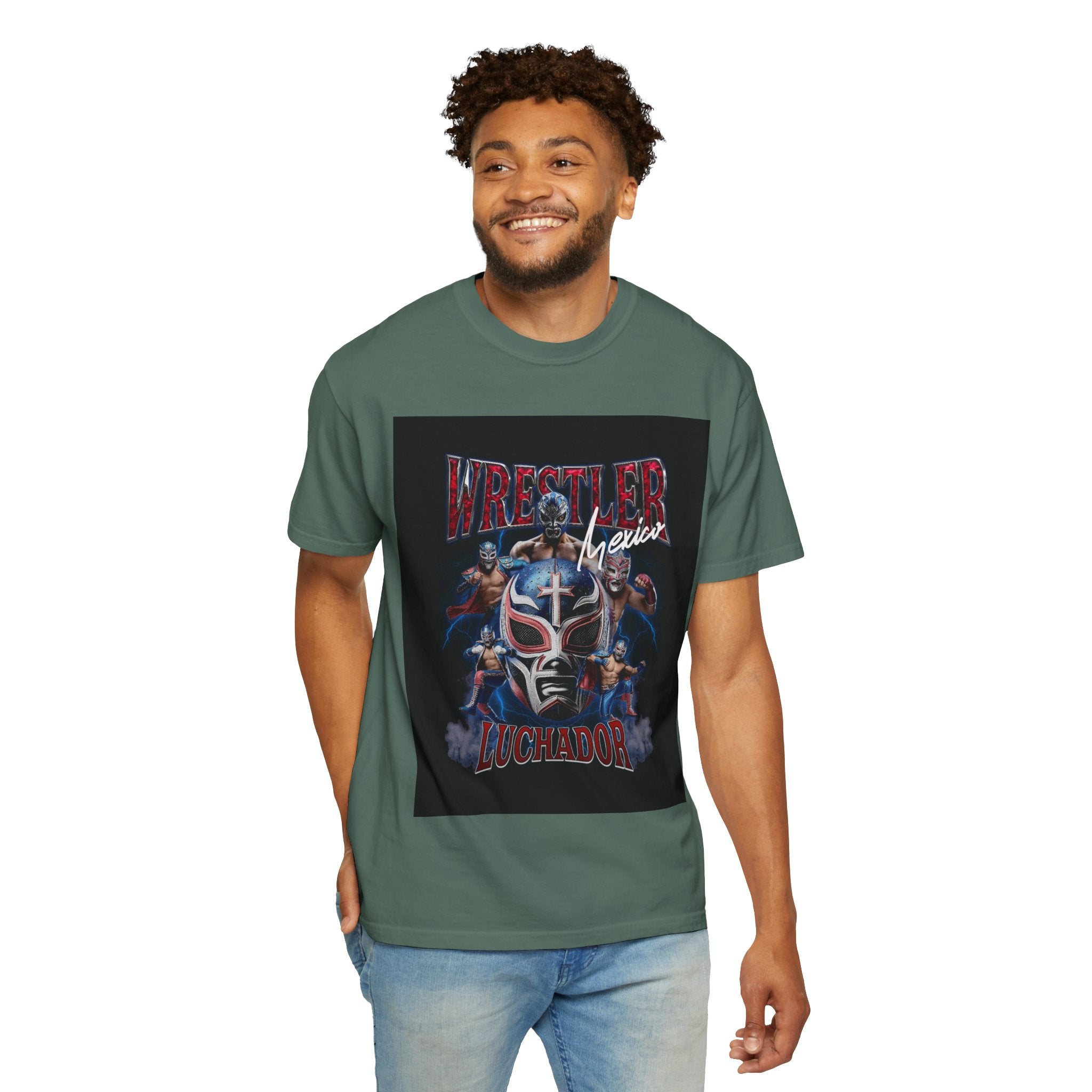 Wrestler Luchador Graphic T-Shirt — Mexican Masked Wrestling Tee