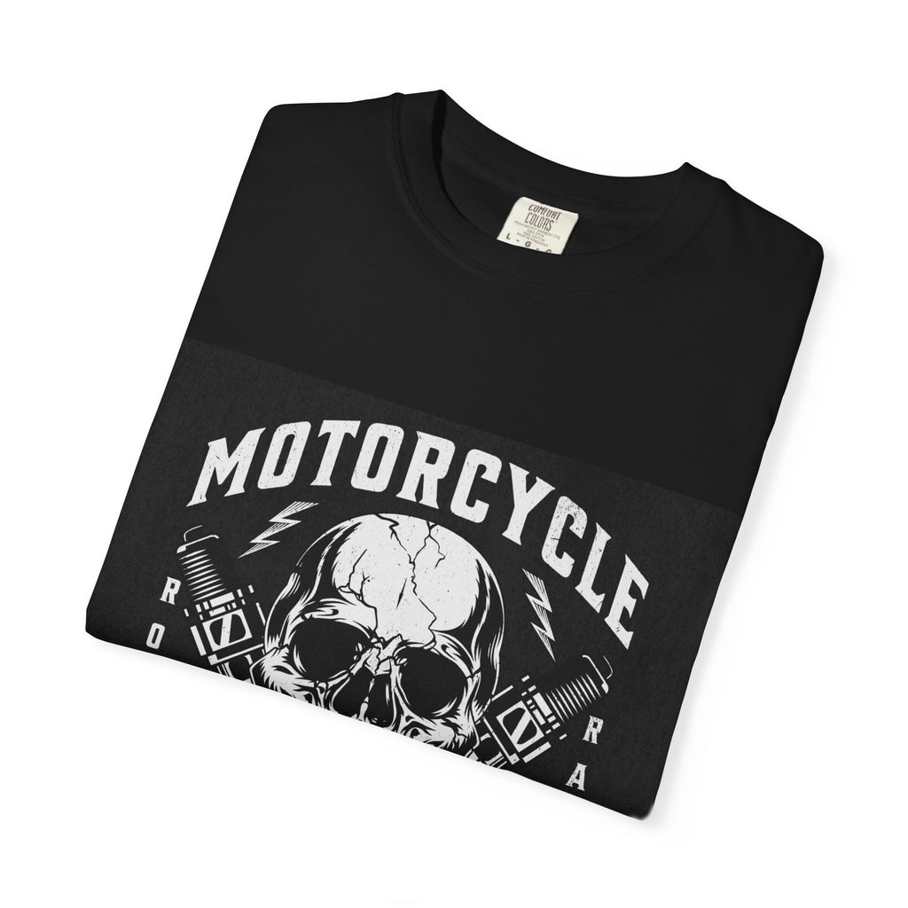 Motorcycle Skull Tee — "Legendary Riders" Vintage Biker Graphic T-Shirt