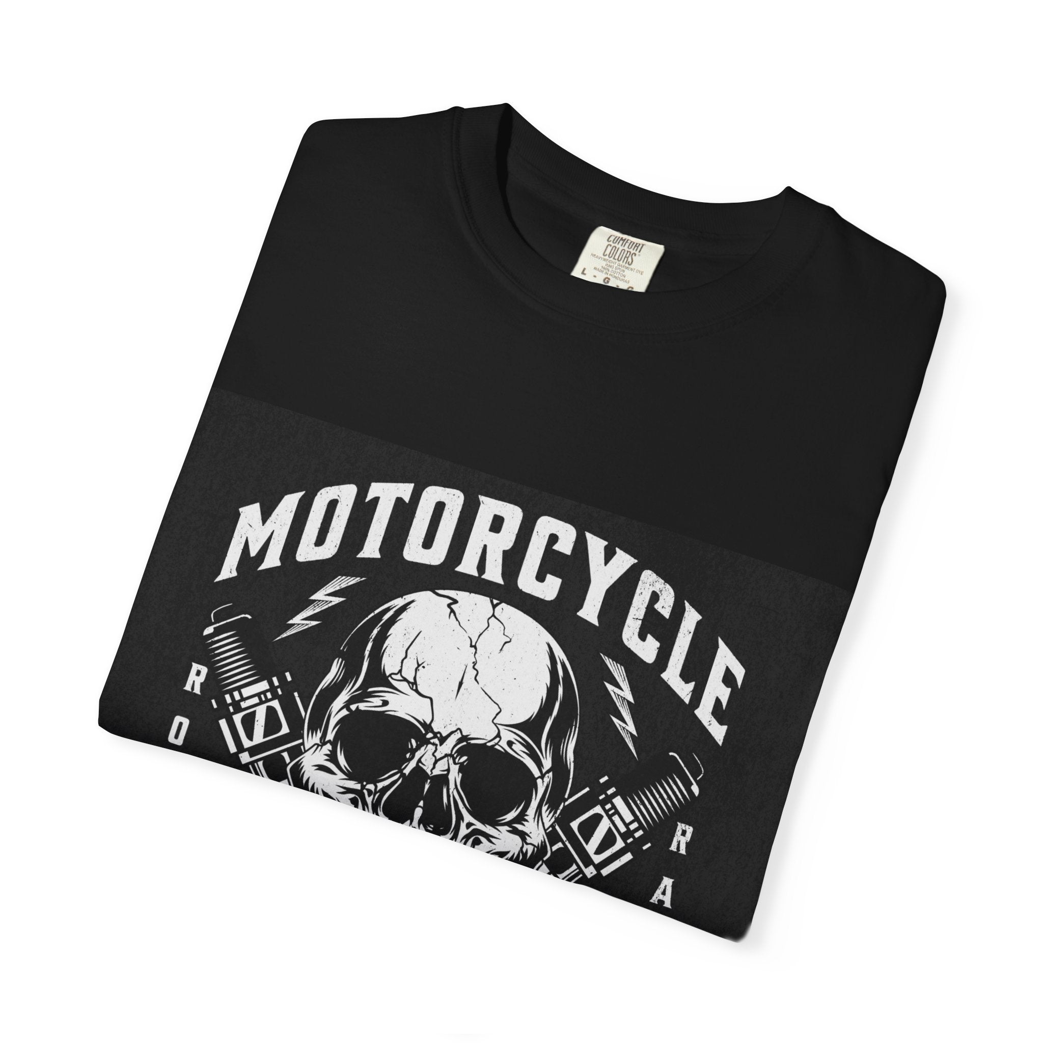 Motorcycle Skull Tee — "Legendary Riders" Vintage Biker Graphic T-Shirt