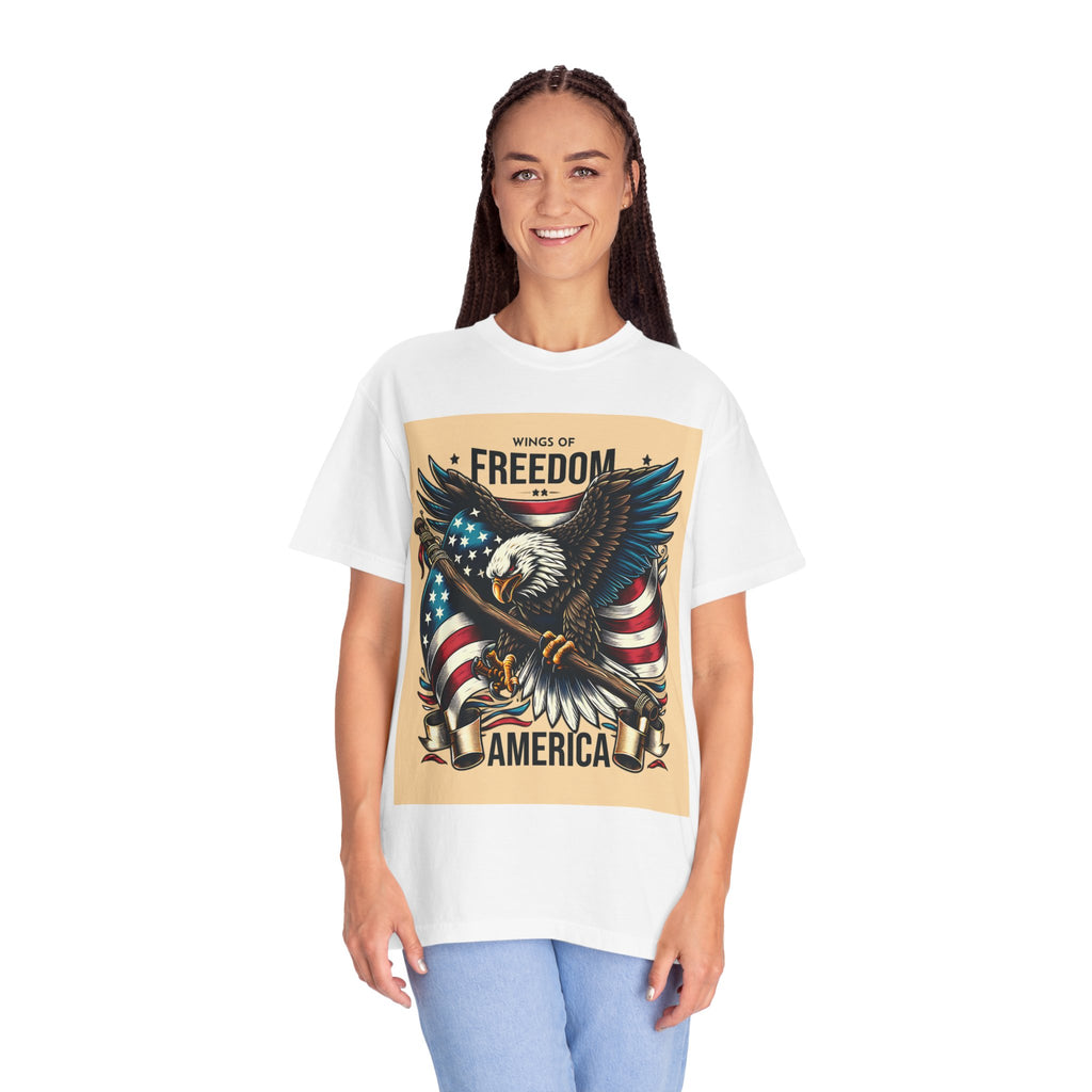 Freedom Eagle T-Shirt — Wings of America Patriotic Graphic Tee