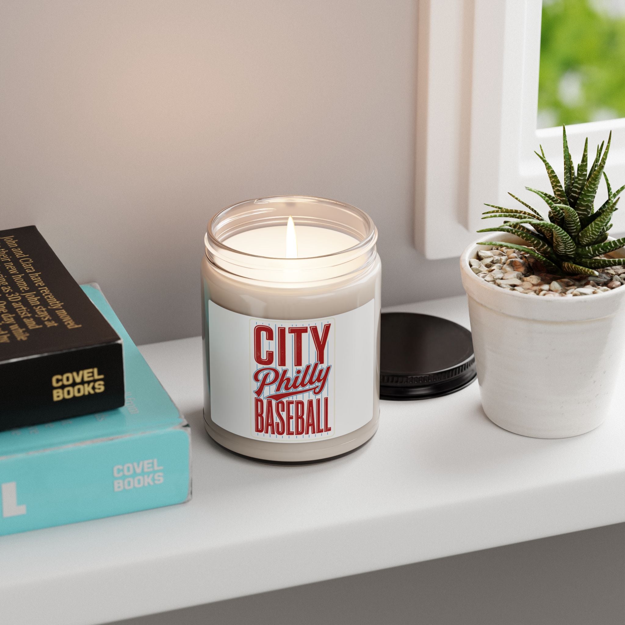City Philly Baseball Candle | Philadelphia Pride Soy Candle