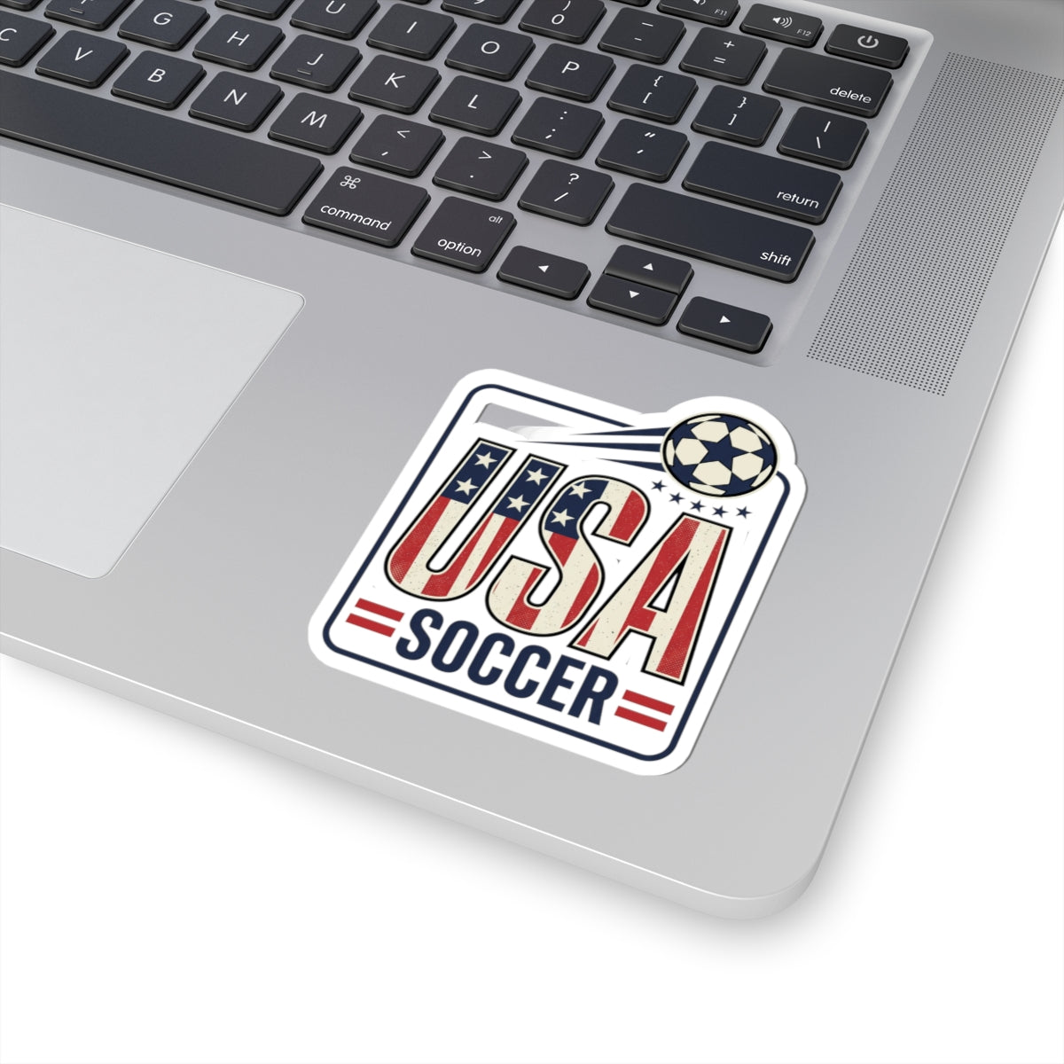 USA Soccer Kiss-Cut Sticker | Soccer Country Pride, American Flag Colors
