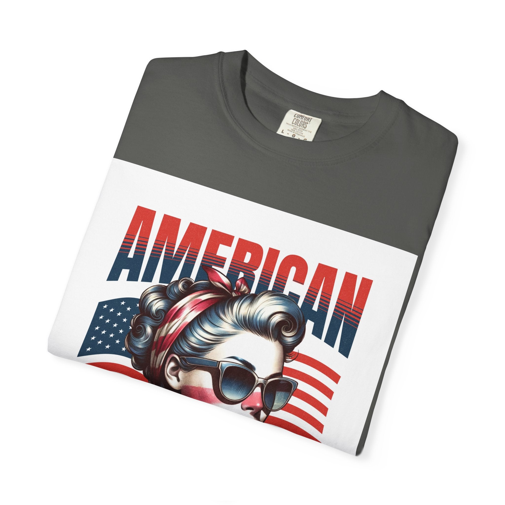 American Mama T‑Shirt — Vintage Patriotic Mom Tee