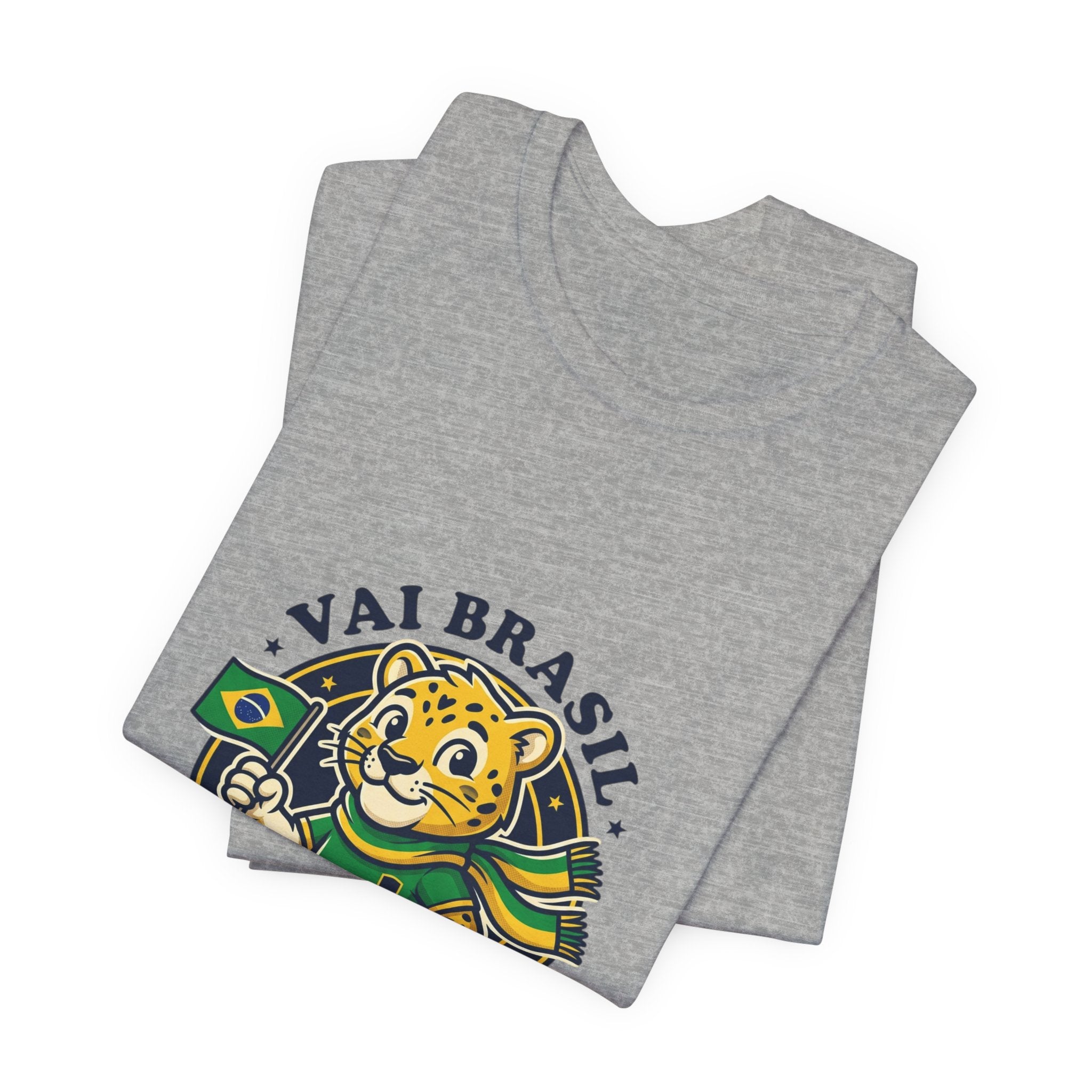 Vai Brasil Jaguar Soccer Tee | Brazil Pride, National Colors