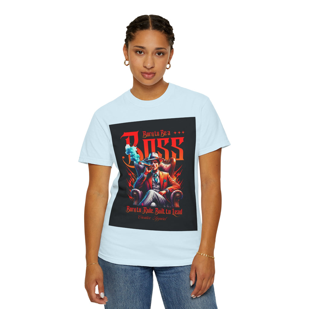 Boss Vintage Graphic T-Shirt — "Born to Be a Boss" Retro Mafia Design