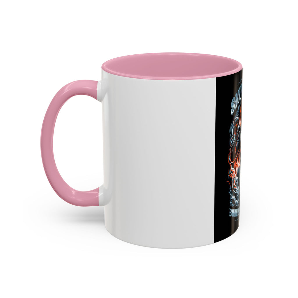 Skull Rider Motorcycle Mug – "Born of Nightmares" Biker Coffee Cup (11oz/15oz)