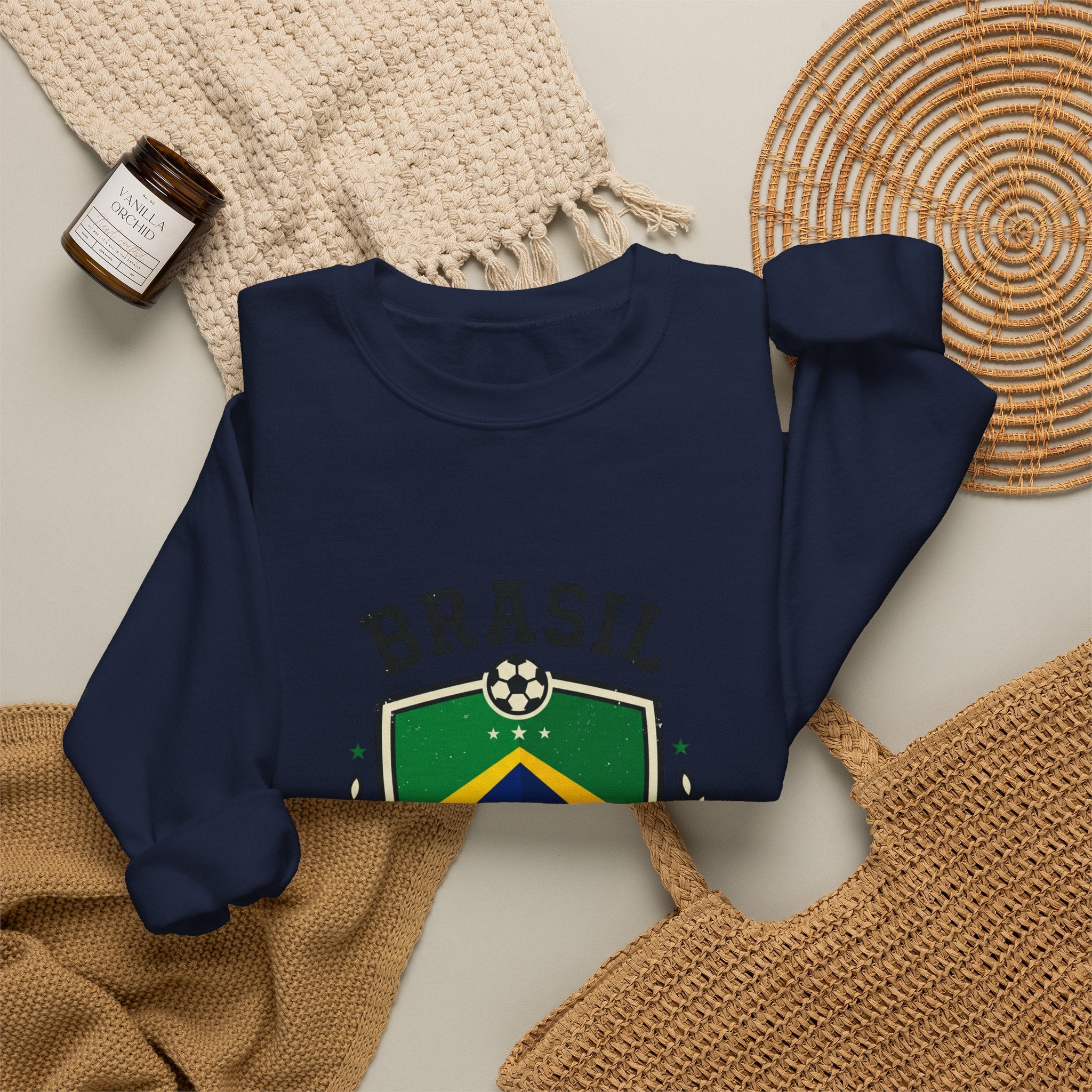 Brasil Futebol Crest Sweatshirt | Brazil Soccer Pride, National Colors