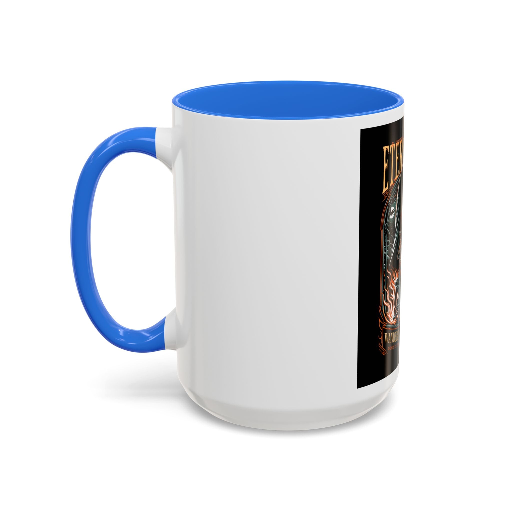 Eternal Exile Skull Biker Mug — Gothic Motorcycle Coffee Cup (11oz/15oz)