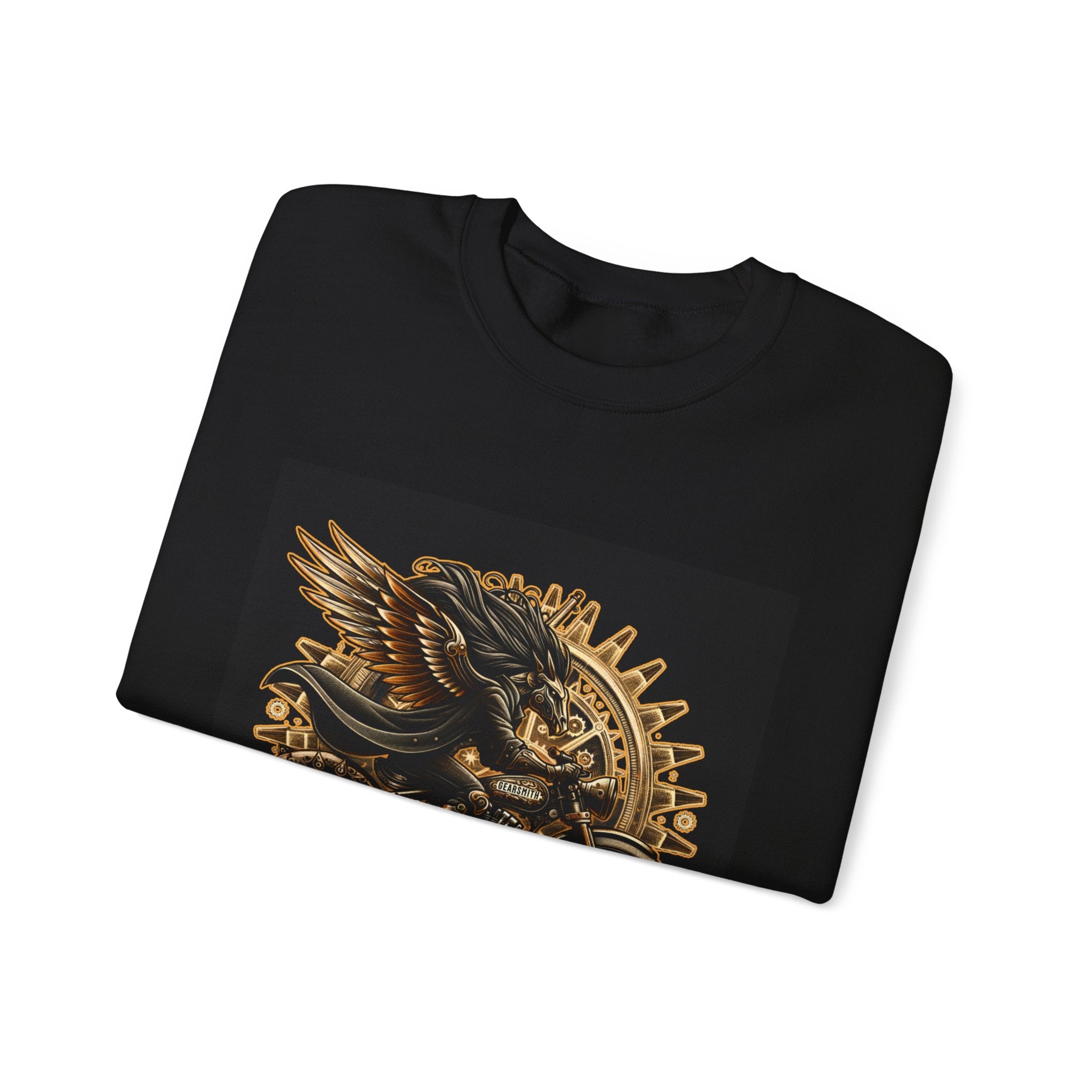 Motorcycle Eagle Crewneck Sweatshirt – "Liberty Rider" Vintage Biker Graphic