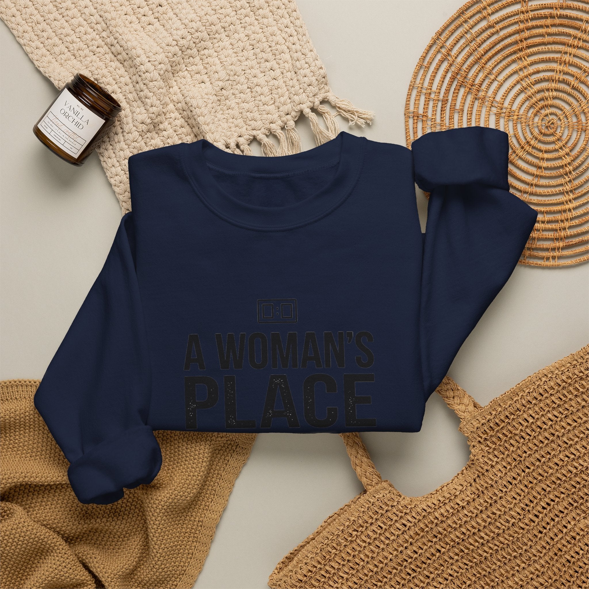 A Woman's Place Is In The Game Sweatshirt | Women’s Sports Fandom
