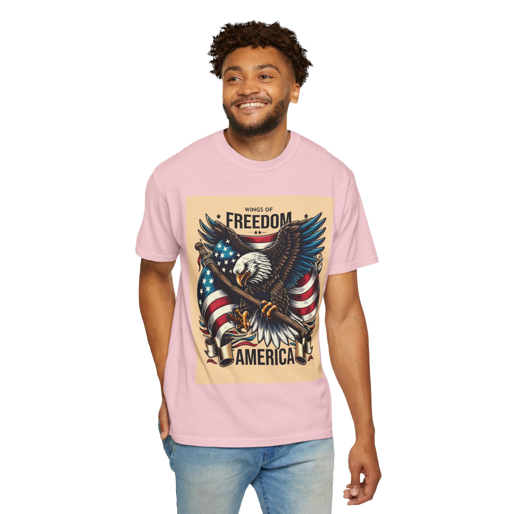 Freedom Eagle T-Shirt — Wings of America Patriotic Graphic Tee