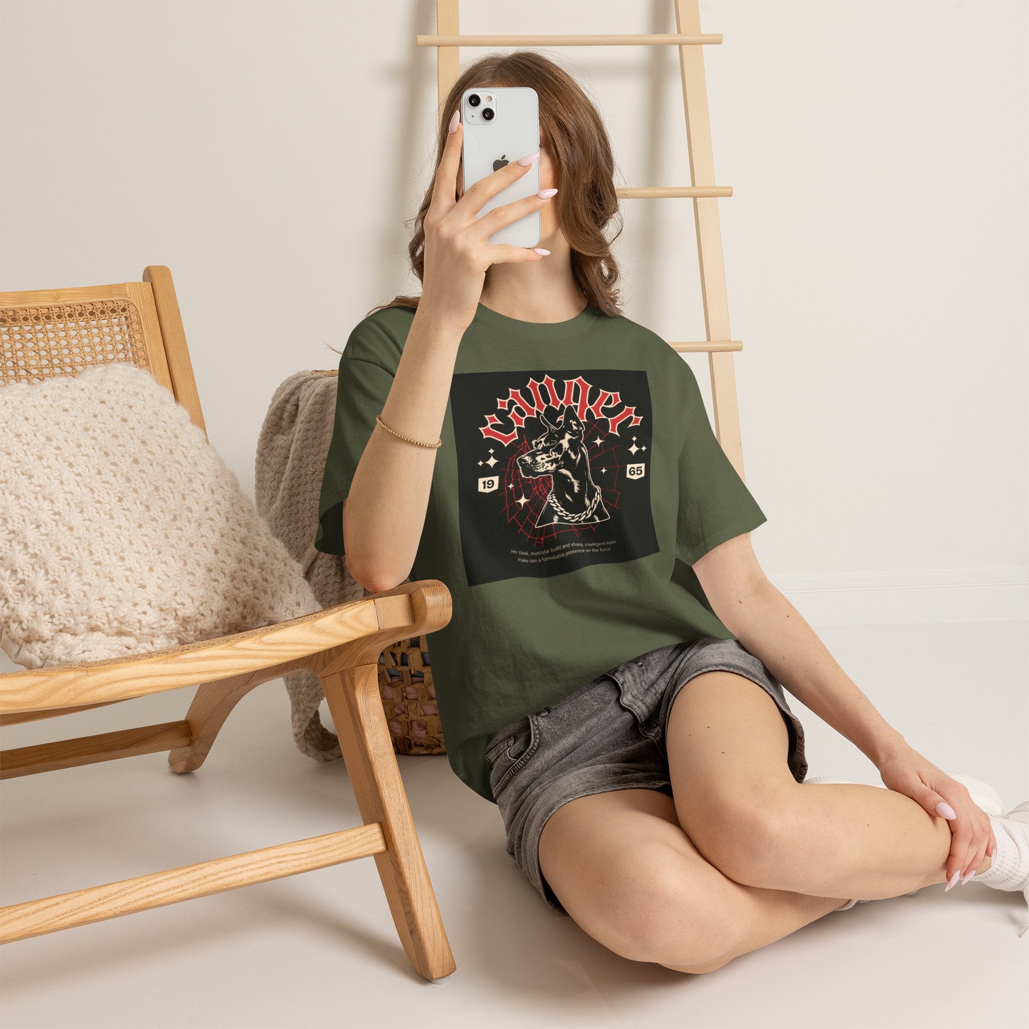 Vintage Gothic Cat Tee — 'Witchery' Retro Occult Graphic T-Shirt