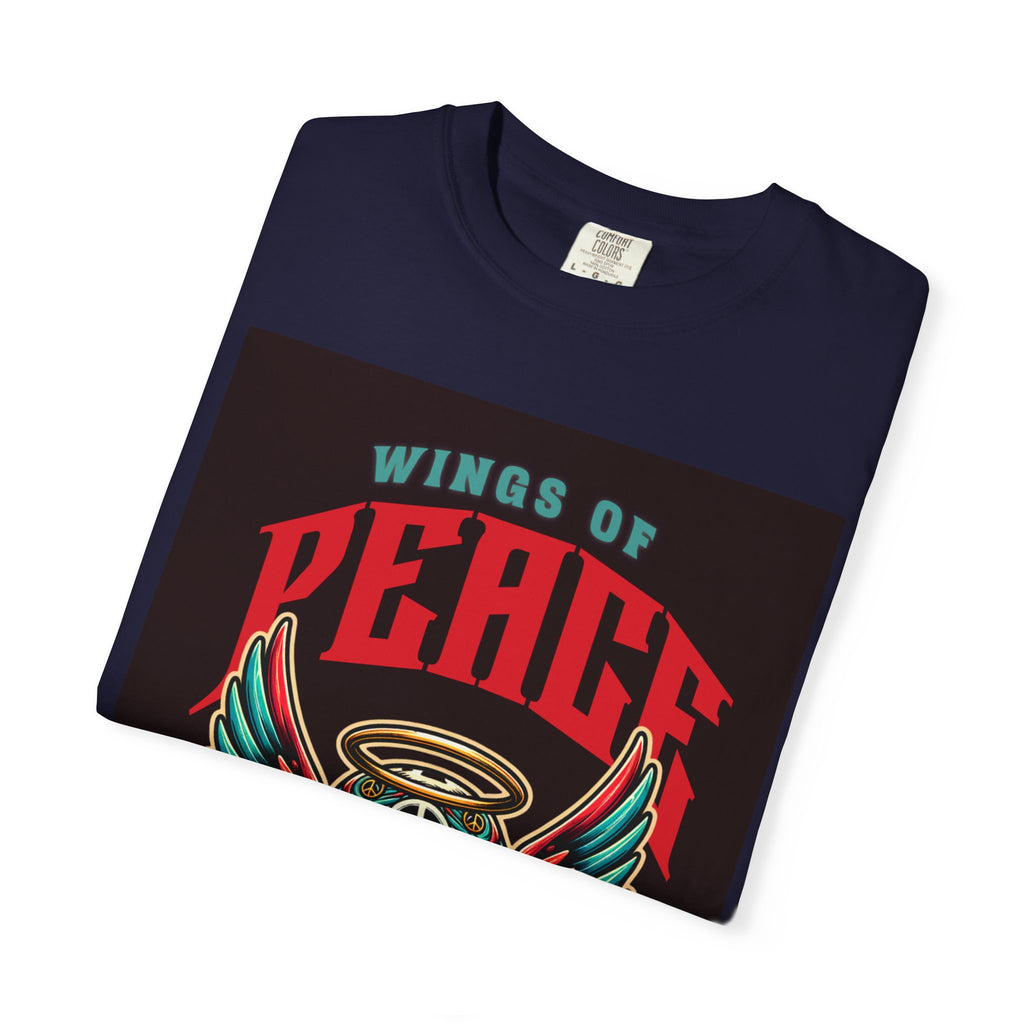 Wings of Peace Skull T-Shirt — "Soar Above With Love" Vintage Graphic Tee