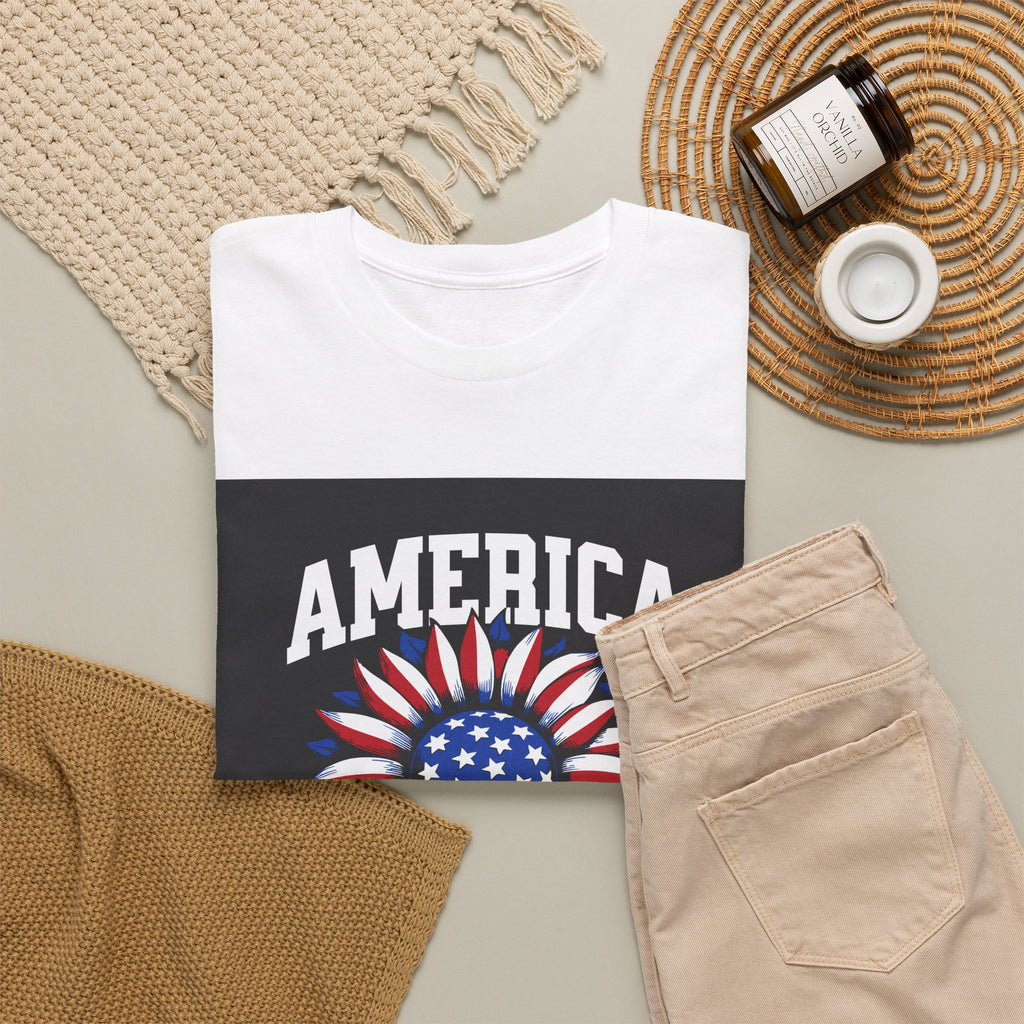 Patriotic America Tee — "Land of the Free Because of the Brave" Cotton T-Shirt