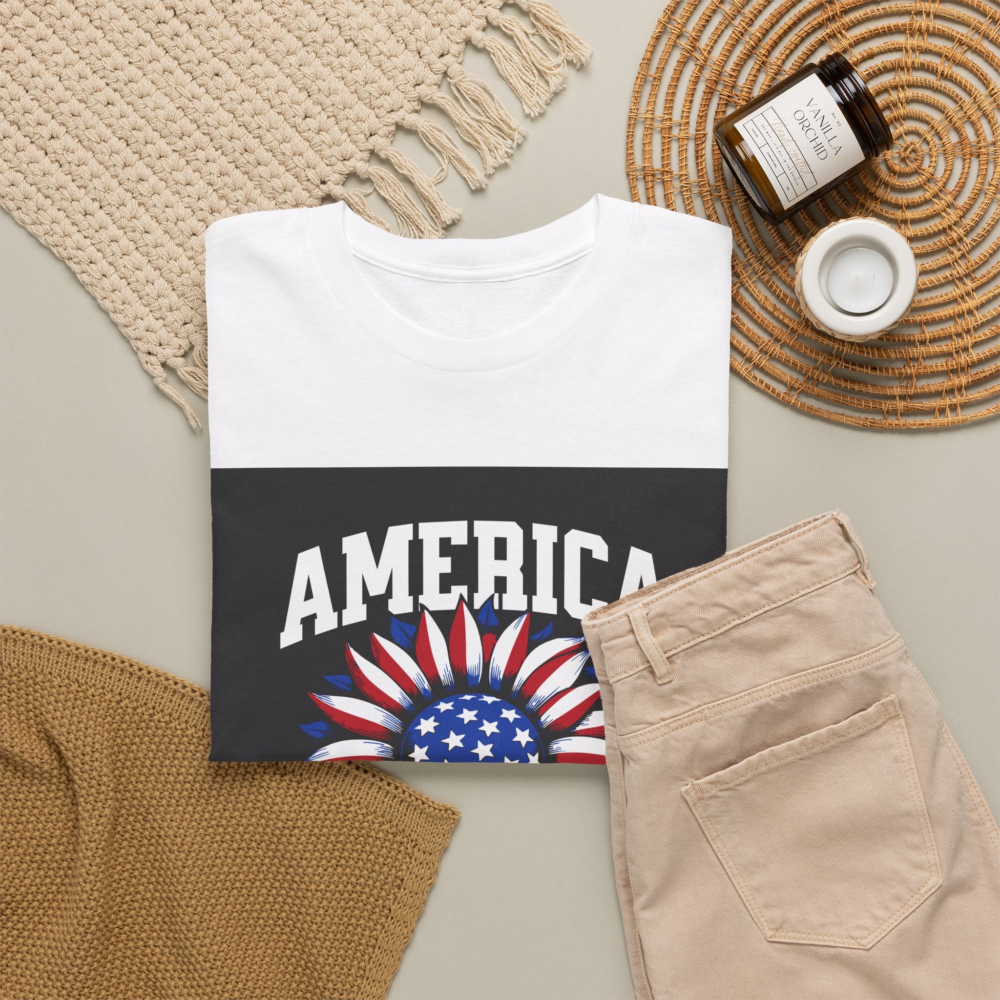 Patriotic America Tee — "Land of the Free Because of the Brave" Cotton T-Shirt
