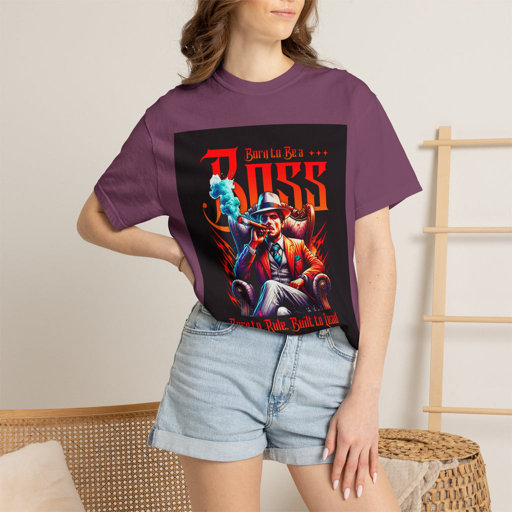 Boss Vintage Graphic T-Shirt — "Born to Be a Boss" Retro Mafia Design