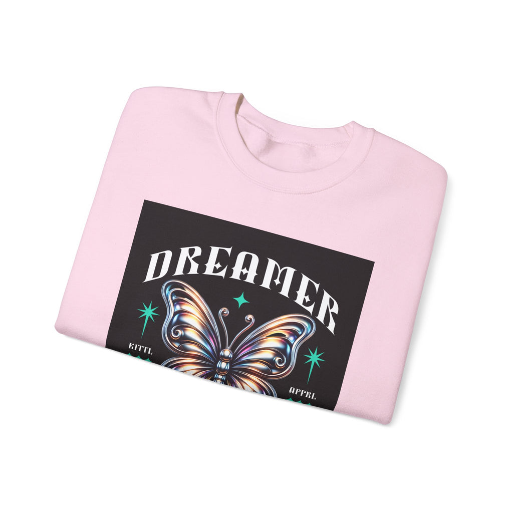 Dreamer Butterfly Crewneck Sweatshirt — Inspiring 'Dreamer' Graphic Pullover