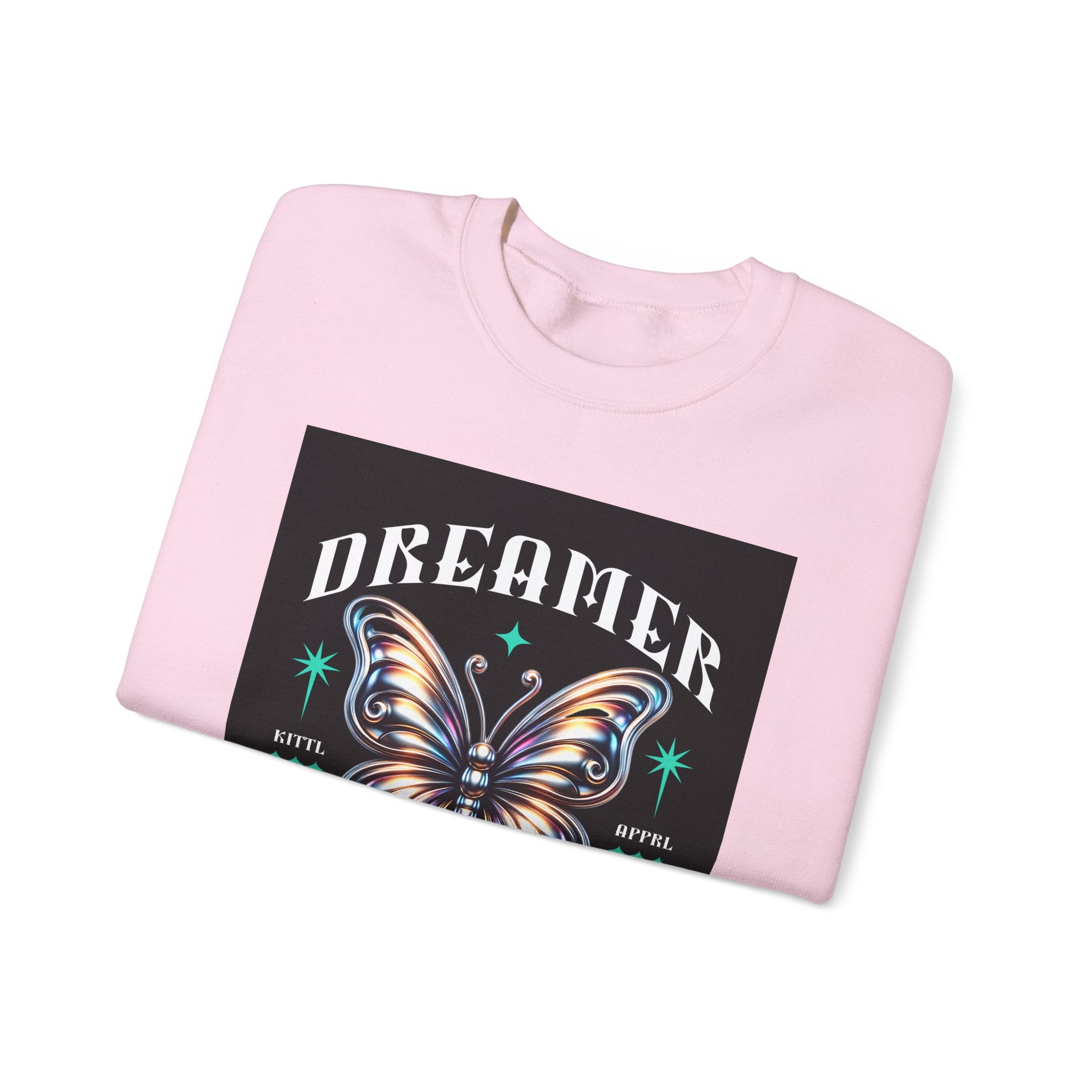 Dreamer Butterfly Crewneck Sweatshirt — Inspiring 'Dreamer' Graphic Pullover